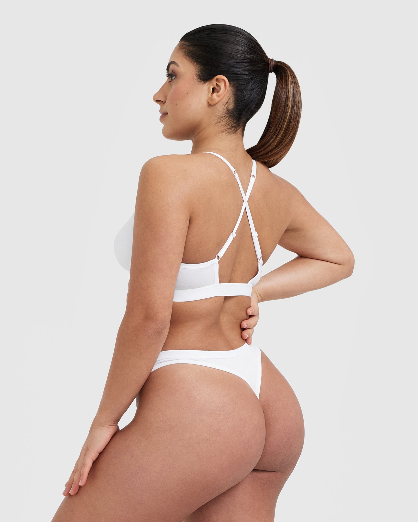 Soft Classic Thong Underwear for Women | Comfortable Cotton Panties | White | Perfect for Everyday Wear & Lounge