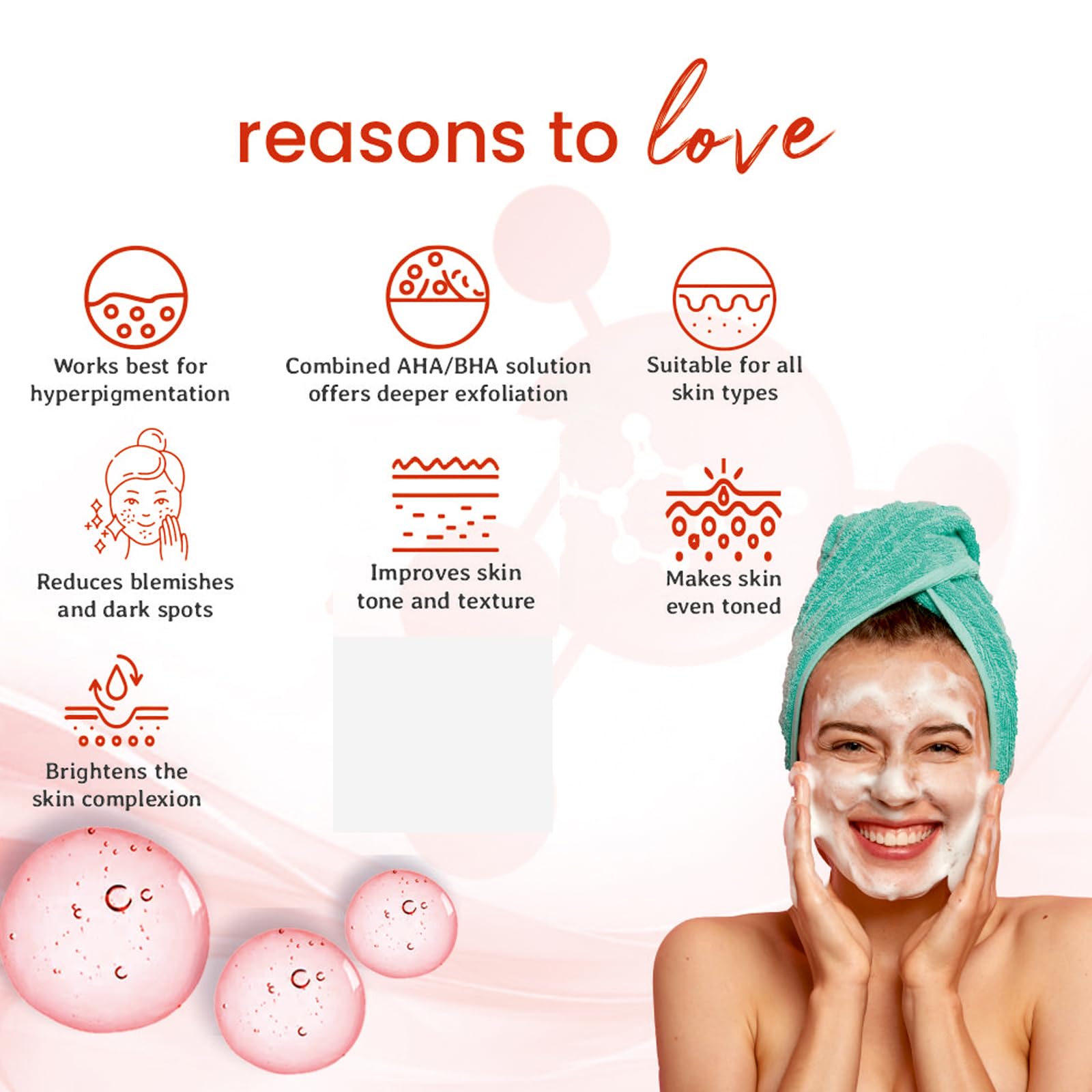 Best AHA BHA Herbal Face Wash for Anti-Aging & Exfoliation - 100ml (Pack of 2) - Gentle Daily Cleanser for Acne, Wrinkles & Brightening Skin - Perfect for Morning & Night Skincare Routine
