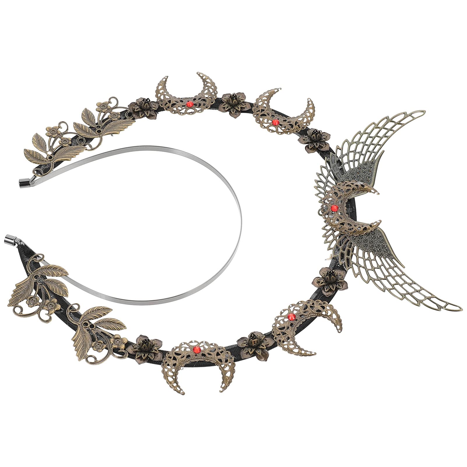 Beaupretty 2-Pack Lightweight Gothic Hair Bands with Spikes - Elegant Hair Accessories for Women, Wedding, Pageant, Dance & Special Occasions | Perfect for Cosplay, Gothic Fashion & Alternative Style Events