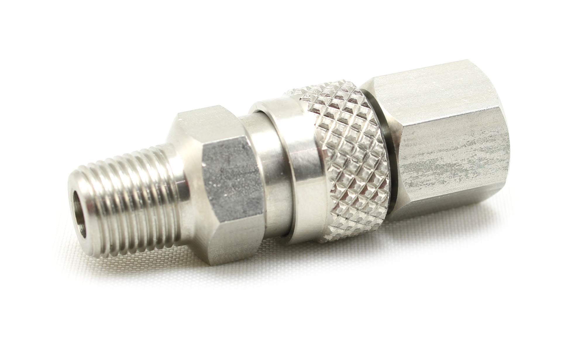 CO2 Remote Quick Disconnect Paintball Gun Hose - 1/8 NPT Stainless Steel SS V2 - Perfect for Paintball Markers & Airsoft Guns - Durable On-Field Performance