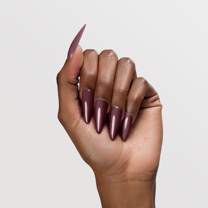 Chaun Legend Gel LG5075 - Gothic Plum Nail Polish for Women, Long-Lasting & High Gloss Finish, Vegan & Cruelty-Free - Perfect for Halloween, Gothic Parties & Dark Nail Art Designs