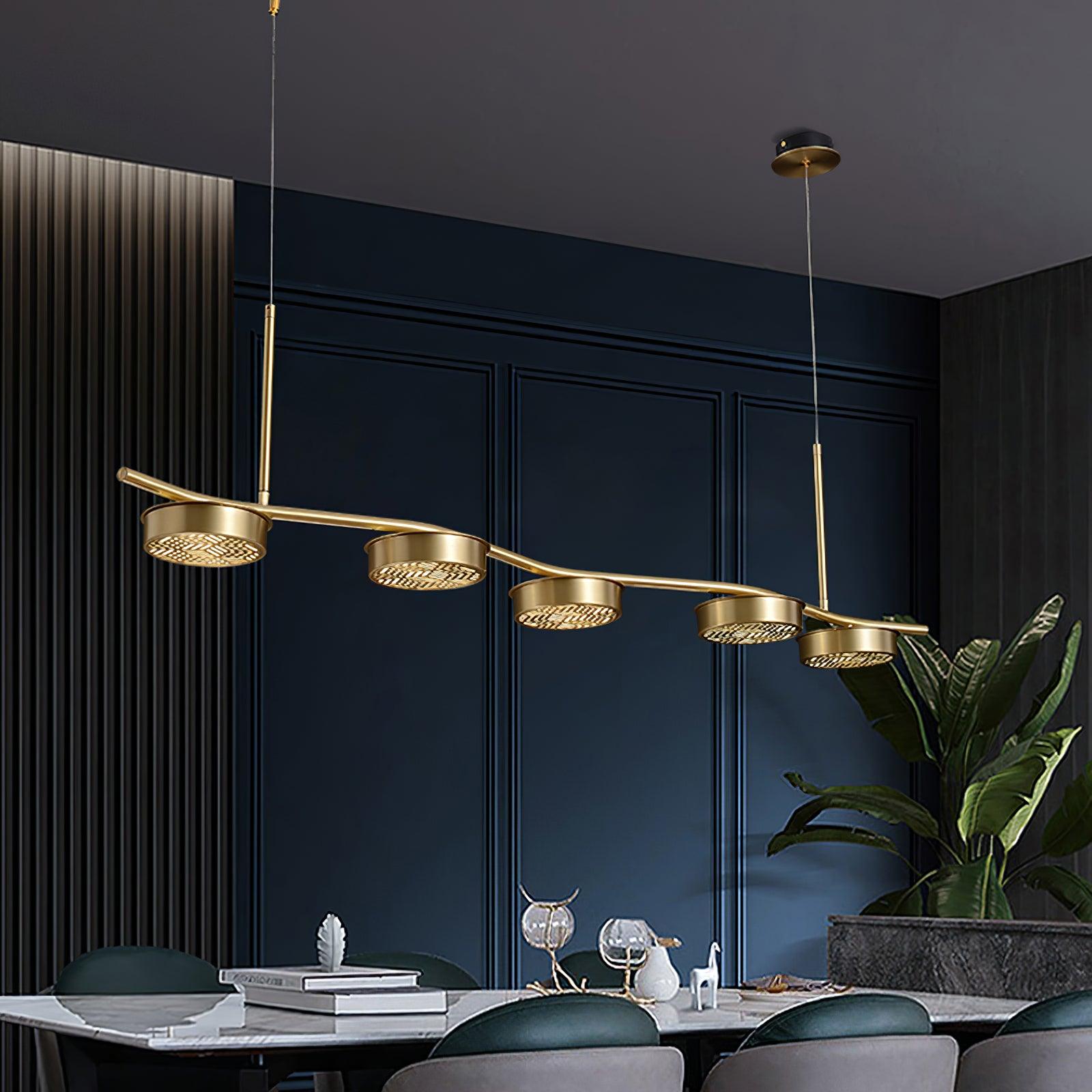 Eichholtz Aldo Chandelier - Modern Crystal Ceiling Light Fixture for Dining Room, Living Room & Bedroom | Elegant Lighting Decor for Home Interior Design