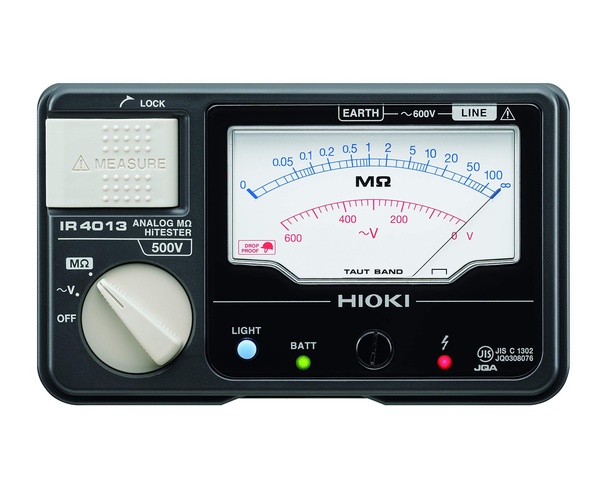 HIOKI IR4013-10 Analog Insulation Tester - 500V/1000V Resistance Meter for Electrical Equipment Testing | Perfect for Industrial Maintenance, HVAC Systems & Home Electrical Safety Checks