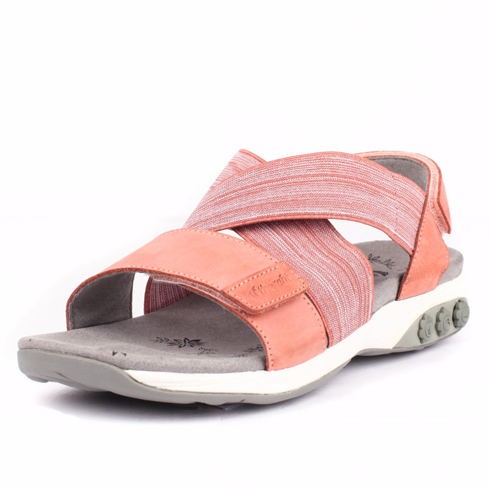 Jessica Women's Genuine Leather Adjustable Cross Strap Sandals - Comfortable Summer Casual Shoes for Beach, Vacation & Daily Wear