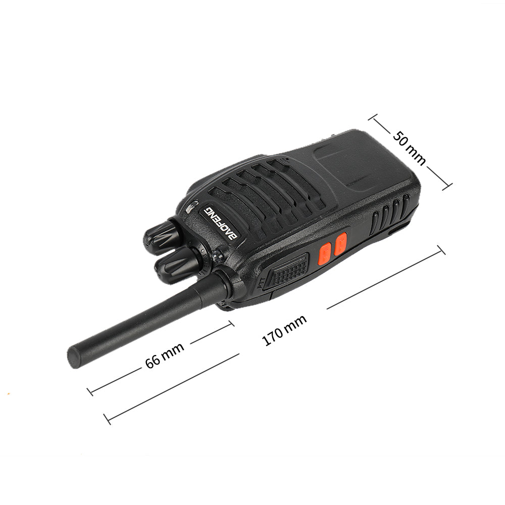 Baofeng BF-88A Two-Way Radio Walkie Talkie (Open Box) - Long Range Communication for Outdoor Adventures, Construction, and Emergency Preparedness