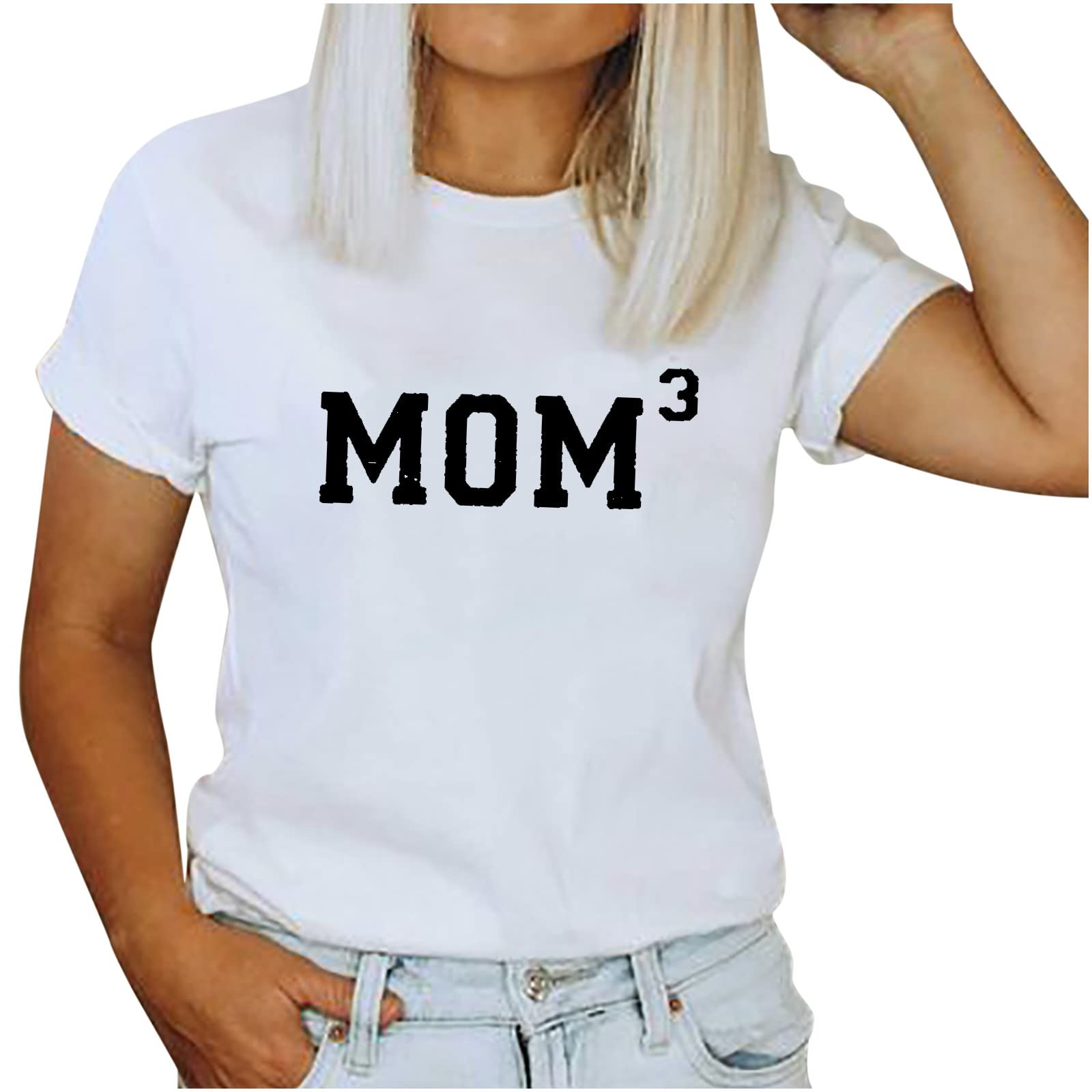 Women's Lightweight Graphic Tees - Comfortable Crewneck Casual T-Shirts for Moms & Ladies | Perfect for Everyday Wear, Outings & Family Gatherings