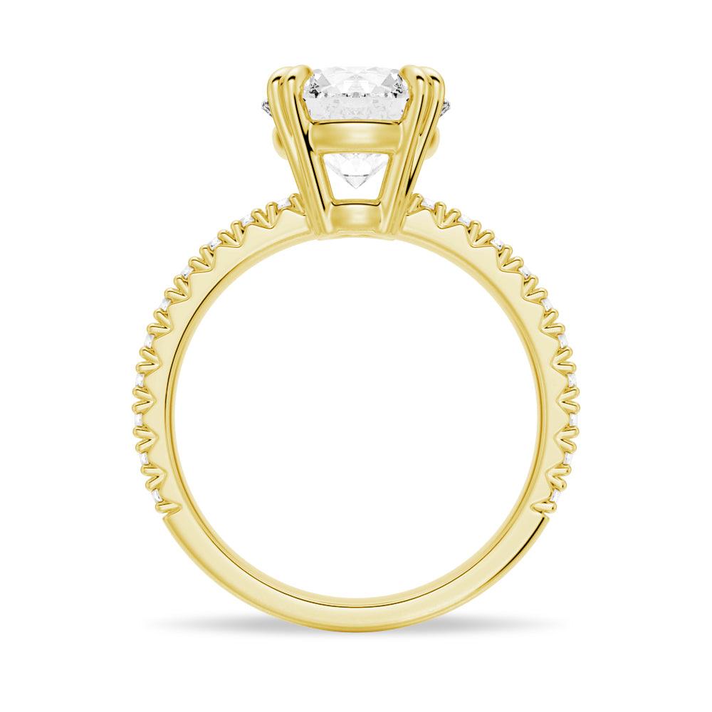 1.5 Carat Solitaire Round Cut Diamond Engagement Ring & Wedding Band Set for Women - Perfect for Proposals, Anniversaries, and Bridal Jewelry