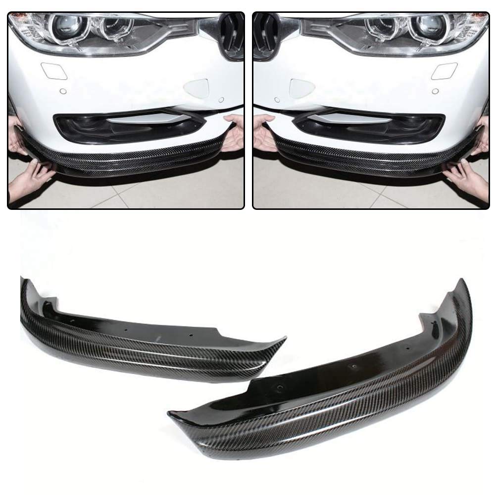 BMW 3 Series F30 Carbon Fiber Front Apron Lip Spoiler - Compatible with 320i 325i 328i 335i Sedan (2012-2015) | Aggressive Styling & Enhanced Aerodynamics for Street Racing & Car Shows