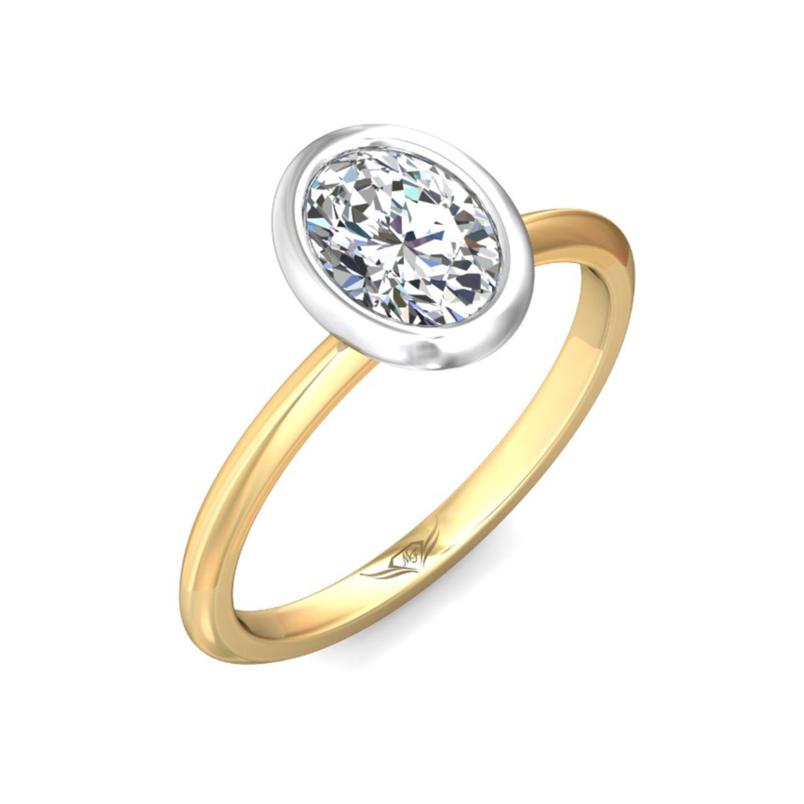 Bezel Set Engagement Ring for Women - Elegant Solitaire Diamond Wedding Band - Perfect for Proposals, Anniversaries & Special Occasions