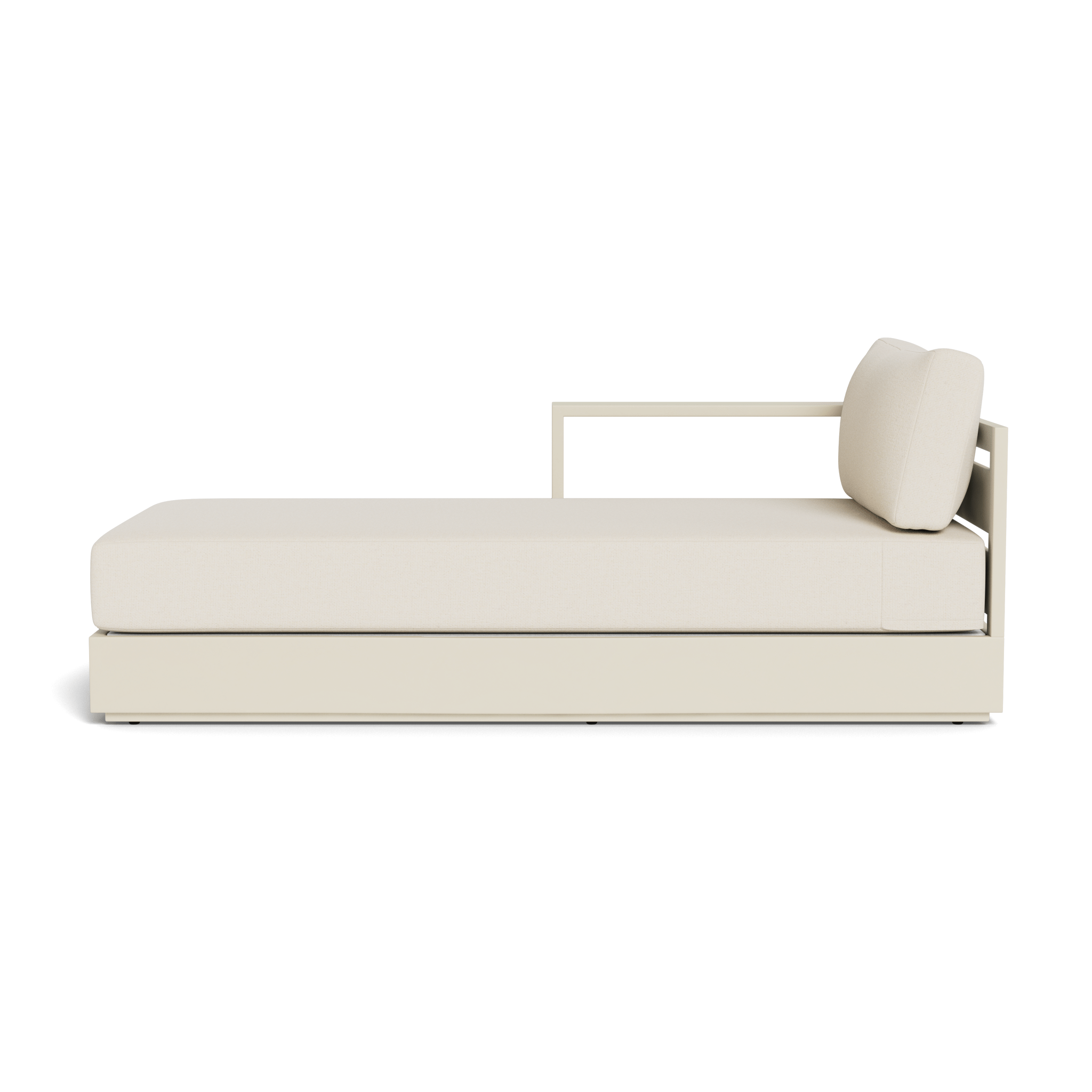 Hayman Aluminum Chaise Lounge Chair Left Facing - Outdoor Patio Furniture for Poolside, Beach, and Garden Relaxation