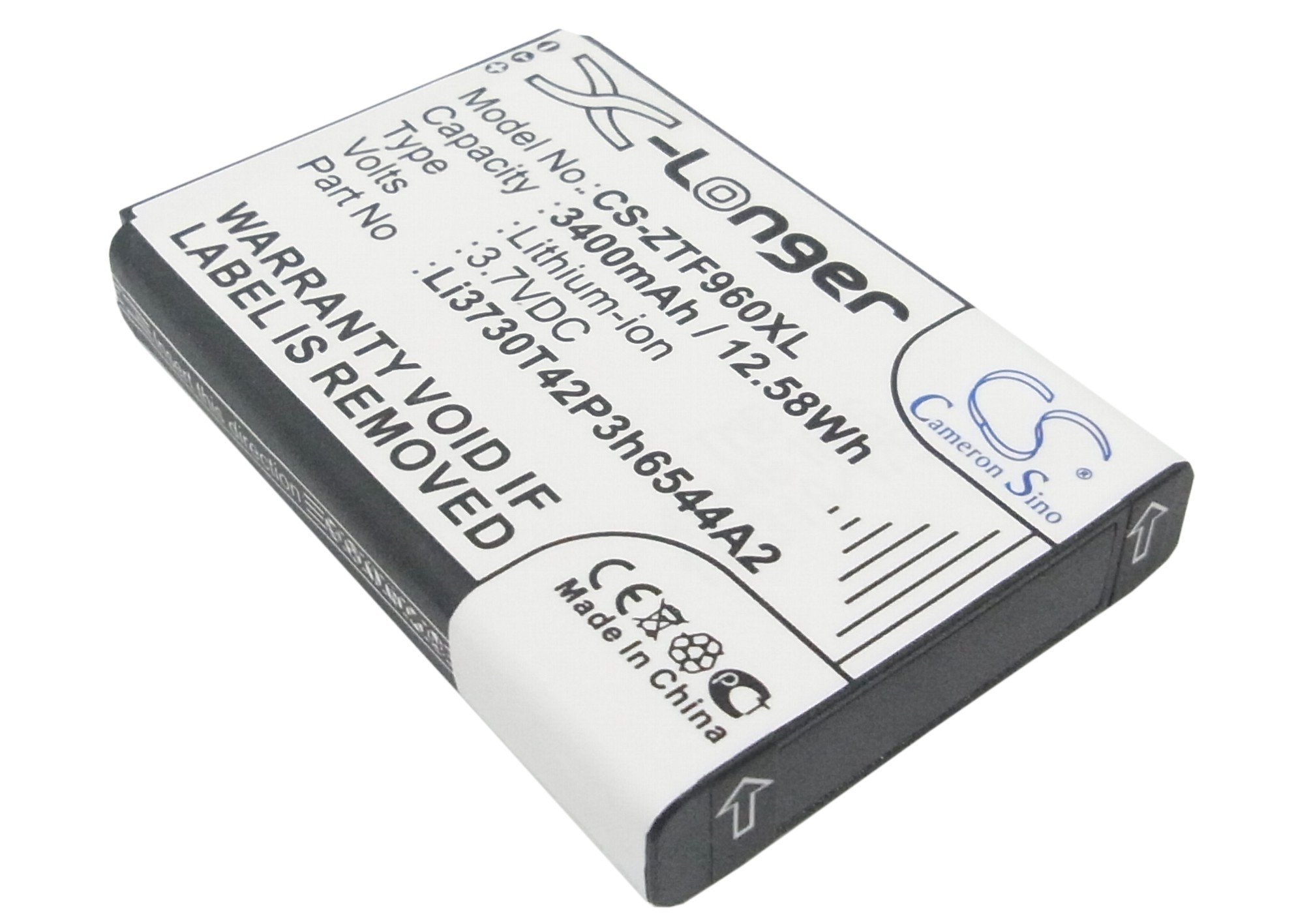 3400mAh 3.7V Replacement Battery for T-Mobile Sonic 2.0 LTE Hotspot - Compatible with MF96 LI3730T42P3h6544A2 - Perfect for Travel, Remote Work & Emergency Internet Backup