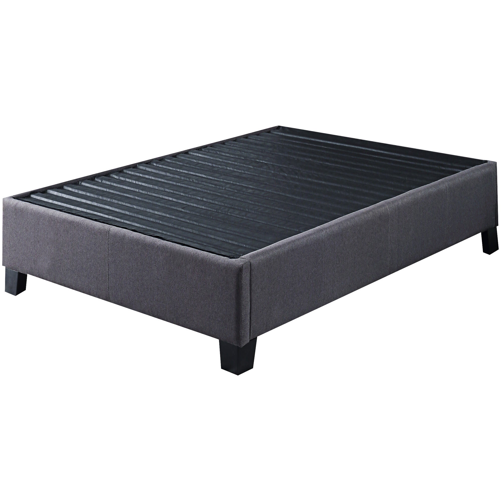 Modern Bed Frame - Queen Size Platform Bed with Wooden Slats & Headboard - Sturdy & Noise-Free for Bedroom, Guest Room, or Dorm