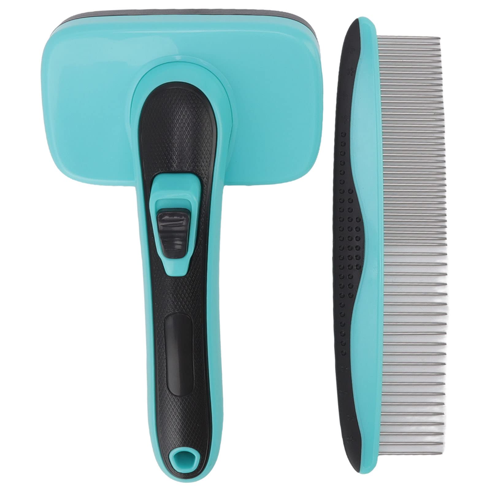 Zerodis Pet Grooming Comb Kit - Self Cleaning Deshedding Brush with Sticky Beads for Dogs, Cats & Rabbits | Floating Hair Remover for Easy Pet Grooming at Home | Perfect for Shedding Season & Daily Coat Maintenance