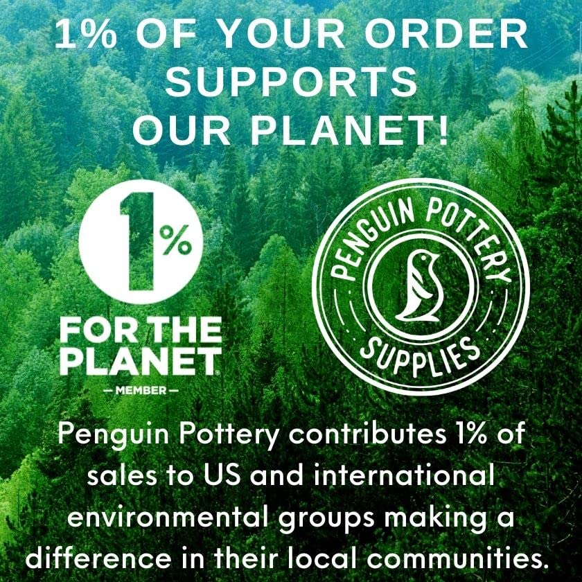 Penguin Pottery Matte Series Off White Ceramic Glaze - Mid & High Fire Cone 5-6 Glaze for Pottery Clay (1 Pint, 16 oz, 473 ml) - Perfect for Handmade Mugs, Bowls & Ceramic Art Projects