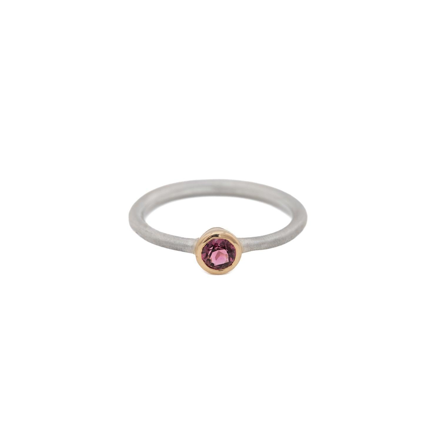 Cornflower Blue Spinel Stackable Ring for Women - Dainty Minimalist Jewelry for Everyday Wear & Layering