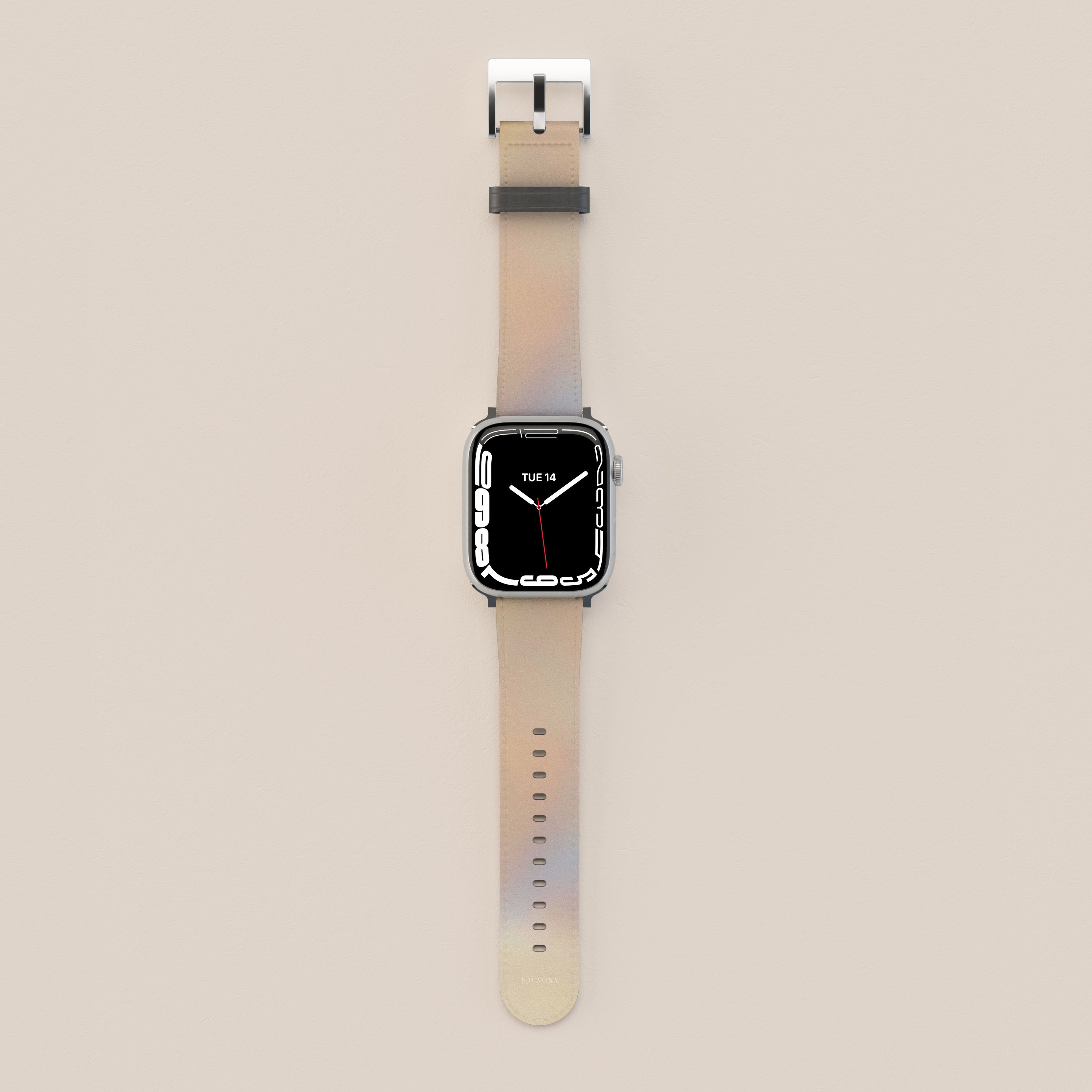 Peach Glow Apple Watch Band - Soft Silicone Replacement Strap for Apple Watch Series 9/8/7/6/SE/5/4/3/2/1 - Stylish & Comfortable for Workouts, Running & Everyday Wear