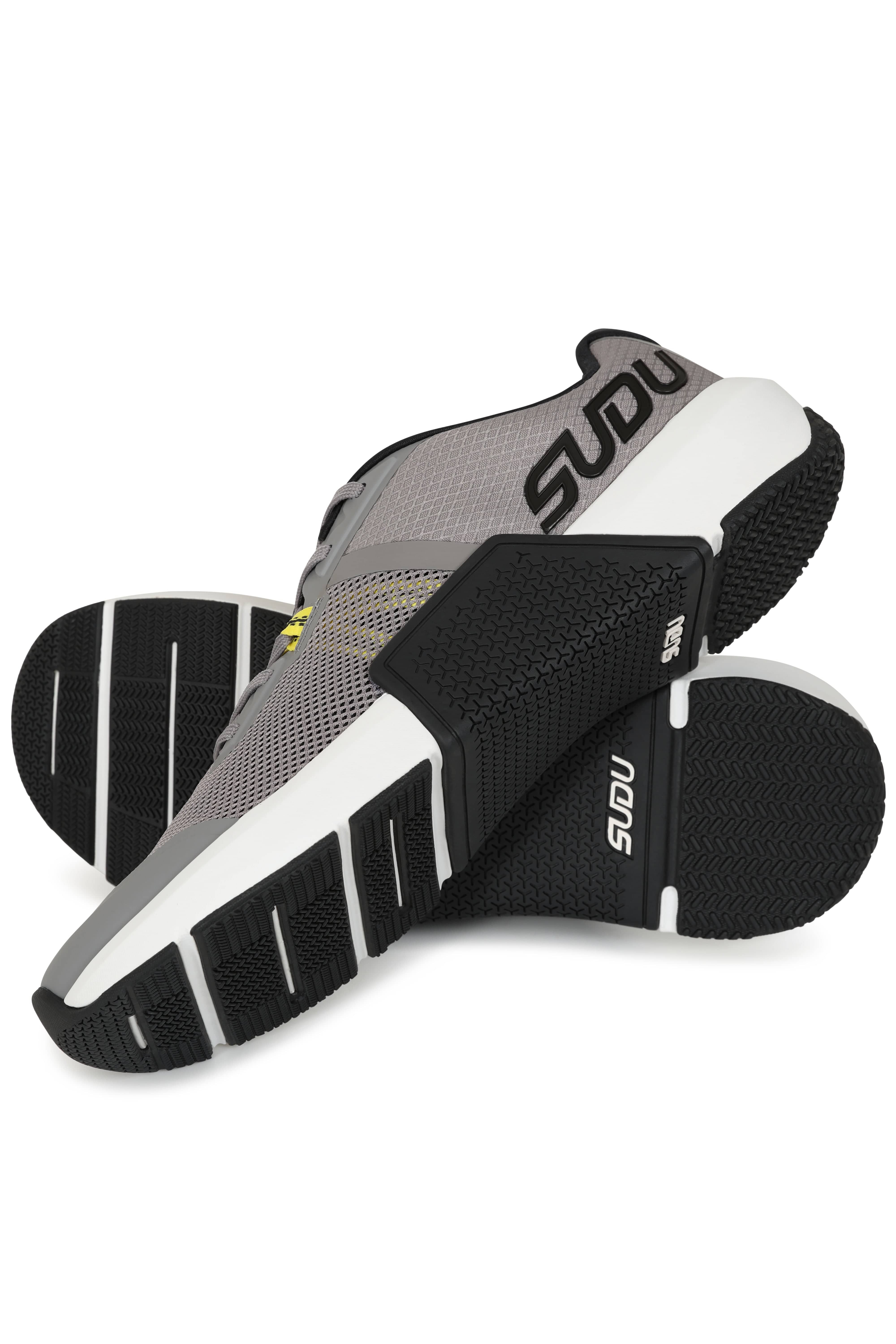STL 01 Grey Training Shoes for Men & Women - Lightweight Gym Workout Running Shoes for Cross Training, Walking & Fitness