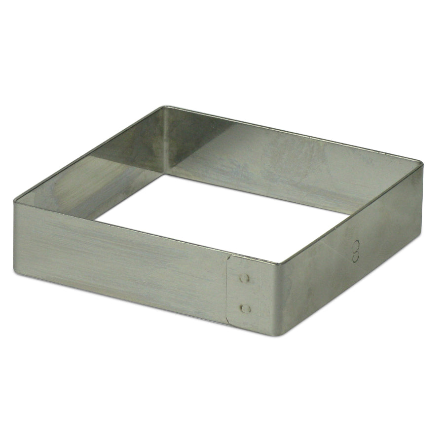 Square Ring Mold - 0.75 Inch Height for Baking, Cake Decorating, and Candy Making - Perfect for DIY Desserts, Wedding Cakes, and Chocolate Crafts
