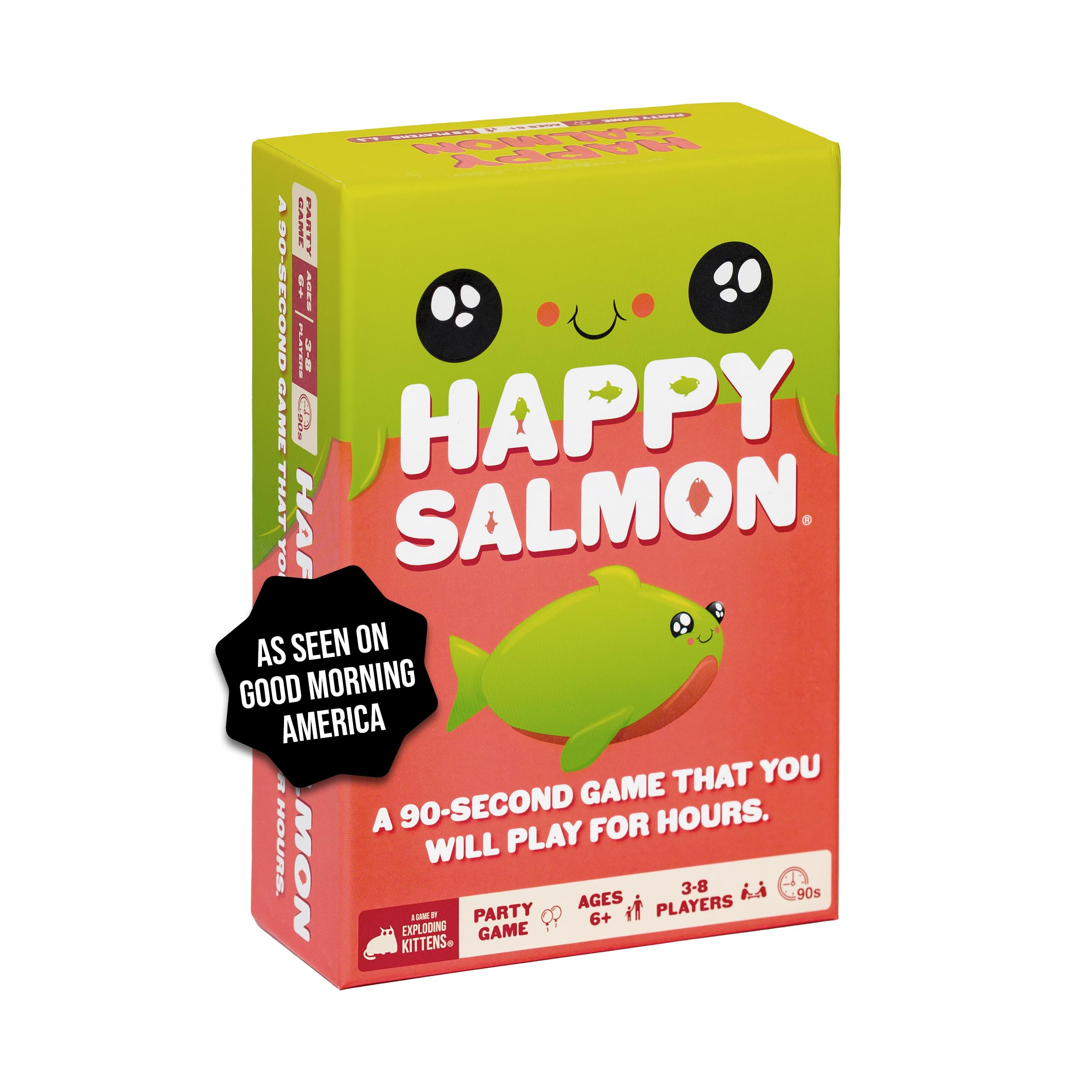 Happy Salmon by Exploding Kittens - Fast-Paced Family Card Game for Adults, Teens & Kids - Perfect for Parties, Game Nights & Classroom Activities
