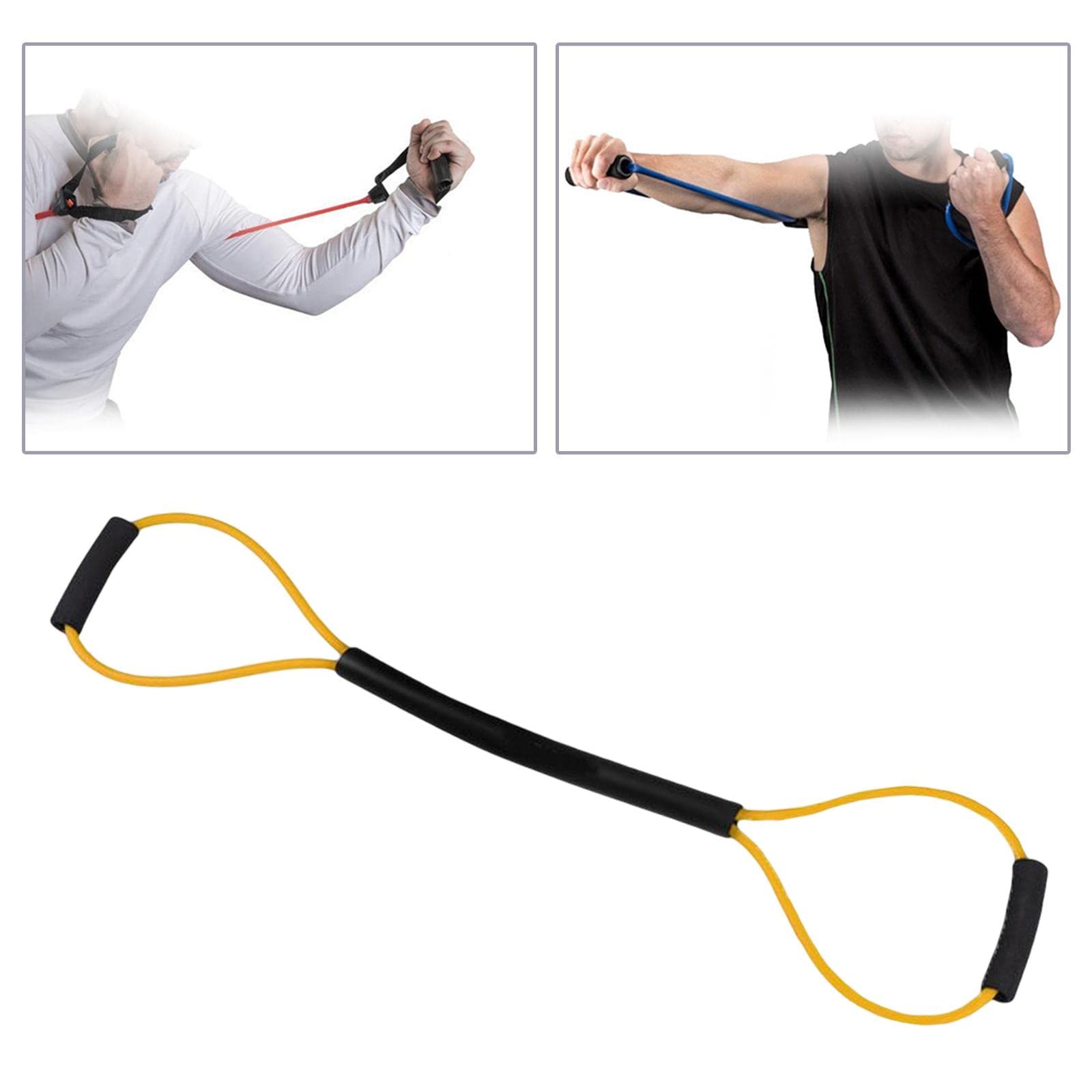 B Baosity Exercise Resistance Bands with Comfort Handles - Strength Training Tension Ropes for Women, MMA, Shadow Boxing & Indoor Fitness - Perfect for Home Workouts, Yoga & Cross Training