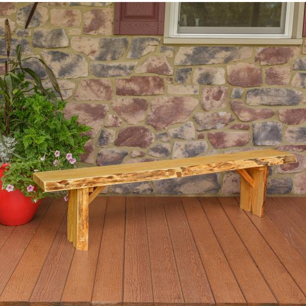 Wildwood Bench by A L Furniture - Rustic Wooden Entryway Bench for Hallway, Bedroom, or Outdoor Patio Seating