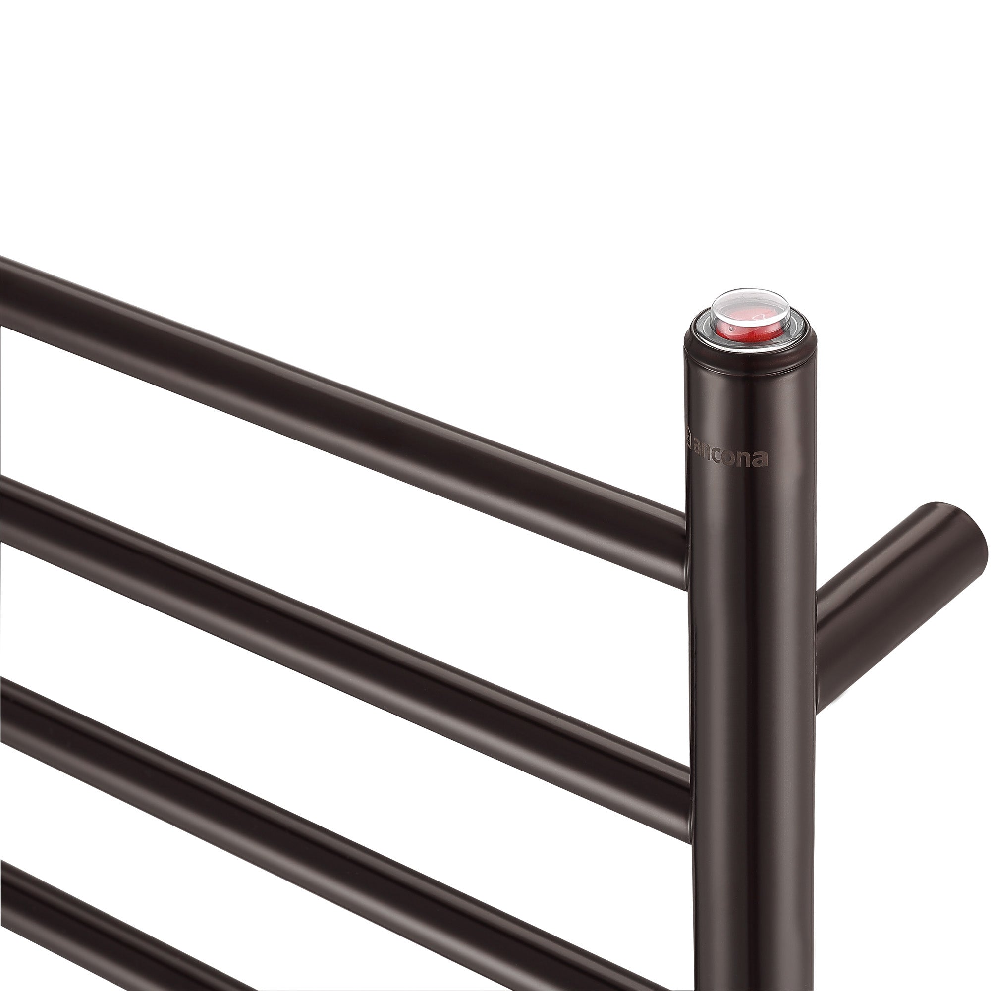Ancona Novara Dual 10 Bar Hardwire & Plug-in Wall Mounted Towel Warmer in Oil Rubbed Bronze - Perfect for Bathroom, Spa, and Luxury Home Heating Solution