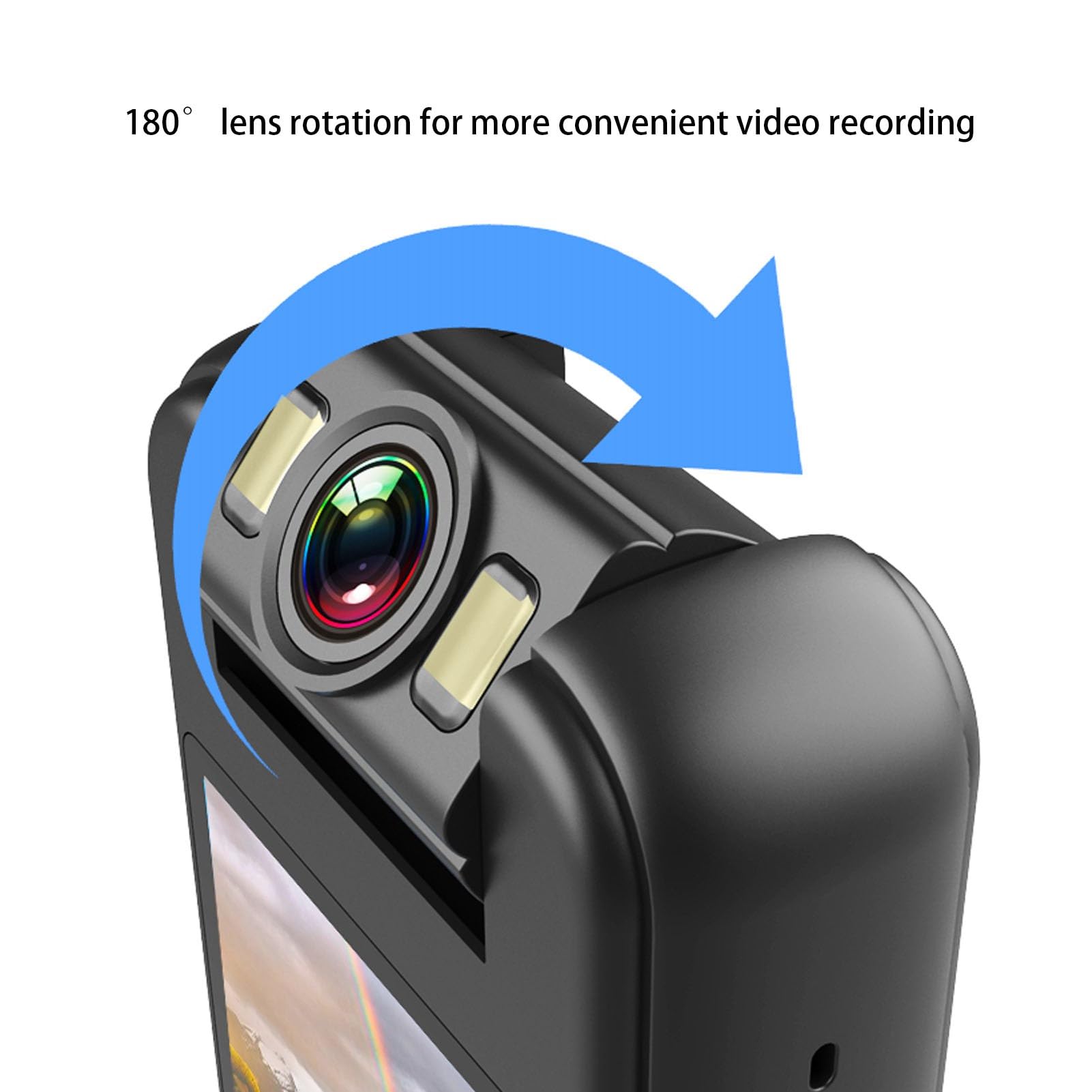 2K Body Camera with Magnetic Clip - Wearable Action Cam for Motorcycle, Cycling & Travel - Includes 64GB Memory Card - Perfect for Daily Recording, Security & Outdoor Adventures