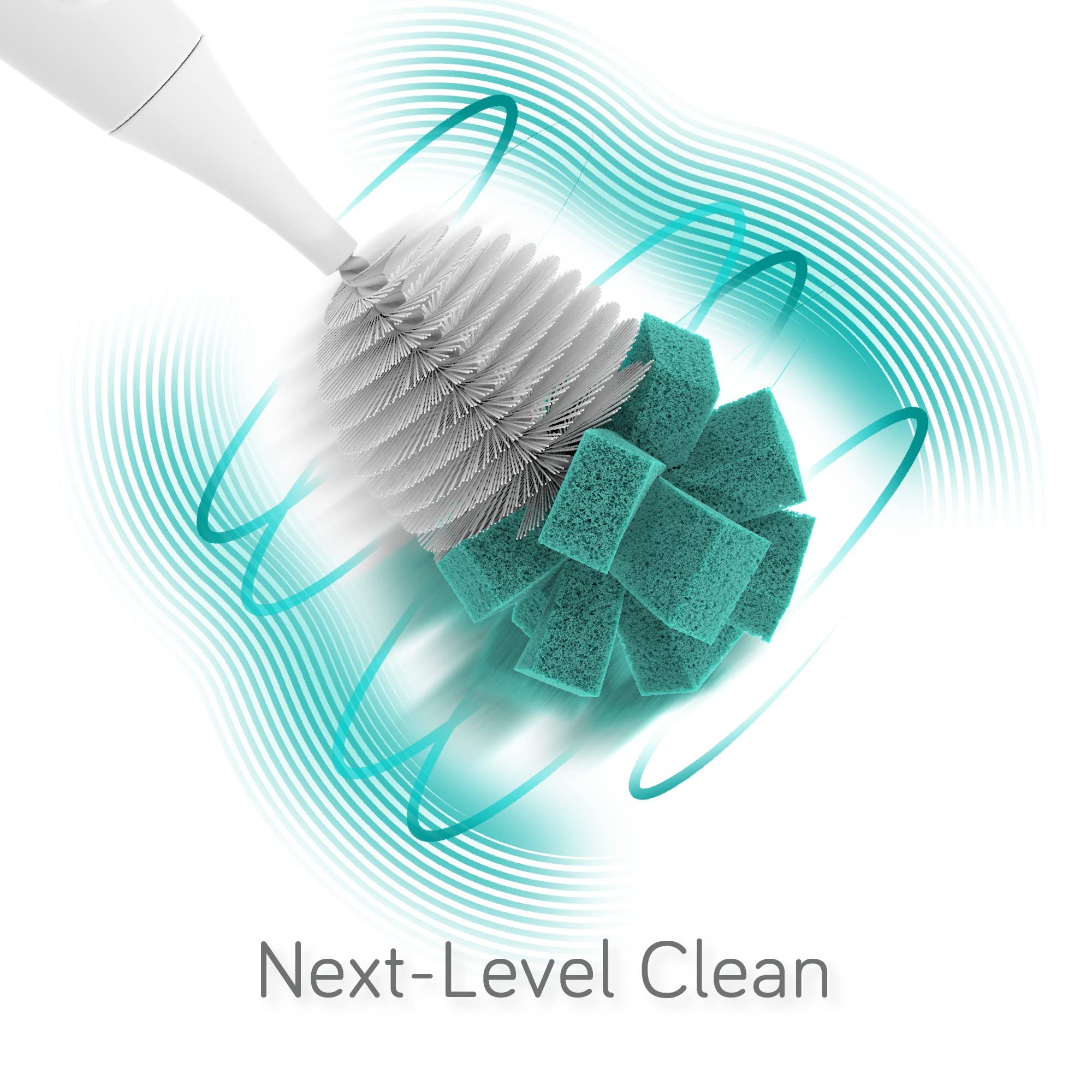 Nanobebe Electric Baby Bottle Brush Cleaner - Rechargeable Bottle Scrubber with Replaceable Brush Head for Easy Cleaning | Perfect for Newborns, Travel & Quick Bottle Sterilization