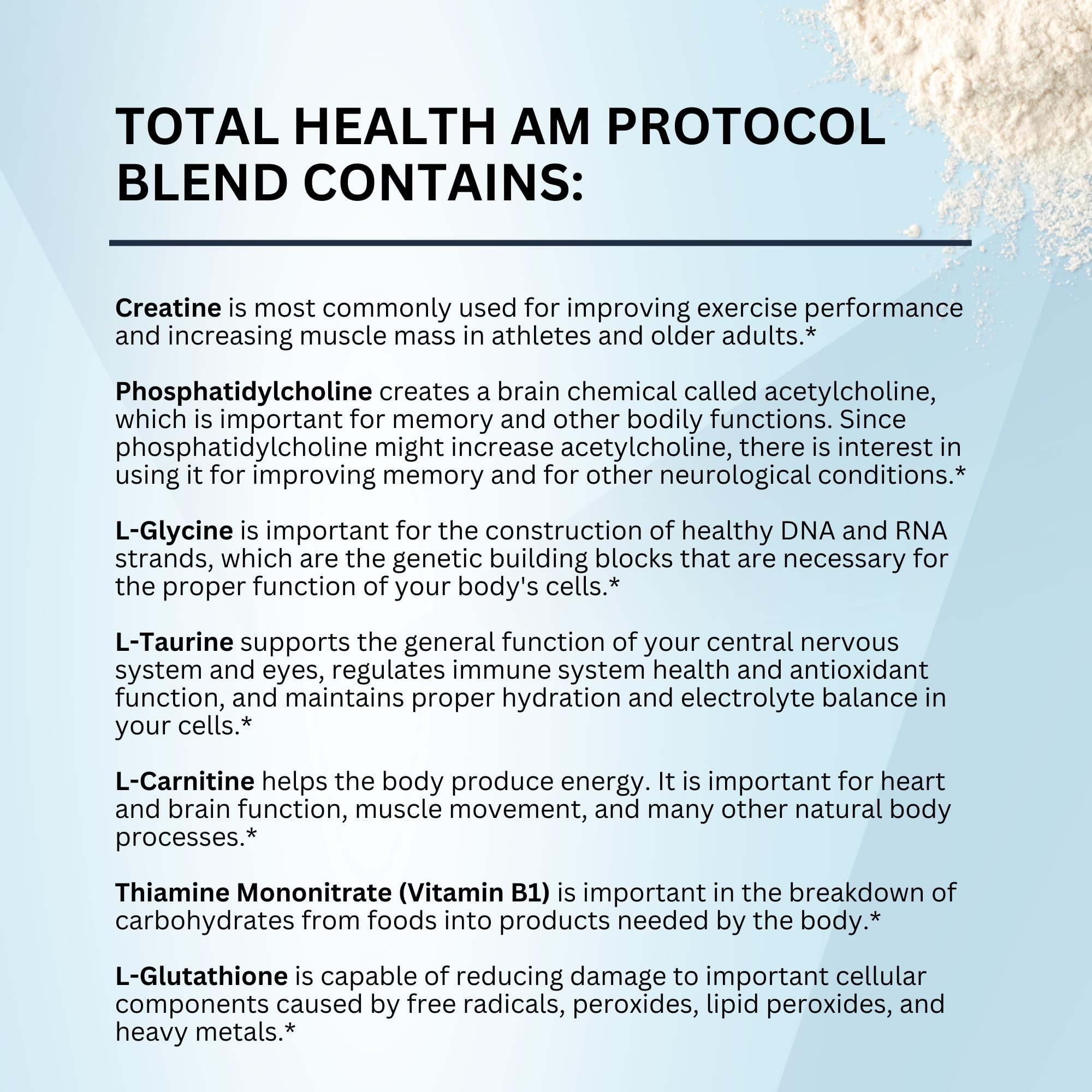 Simplesa Total Health AM Nutrition Powder - Vitamin & Mineral Blend for Energy & Brain Support | 180g Dietary Supplement Powder | Boost Focus & Vitality for Busy Lifestyles