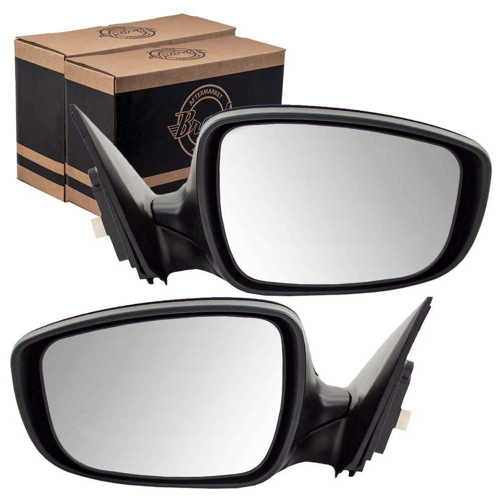 Brock Replacement Power Side View Mirrors for 2011-2013 Hyundai Elantra Sedan - Driver & Passenger OEM Fit (Replaces 87610-3Y100, 87620-3Y100, HY1320179, HY1321179) - Perfect for Daily Commuting & Safe Lane Changes