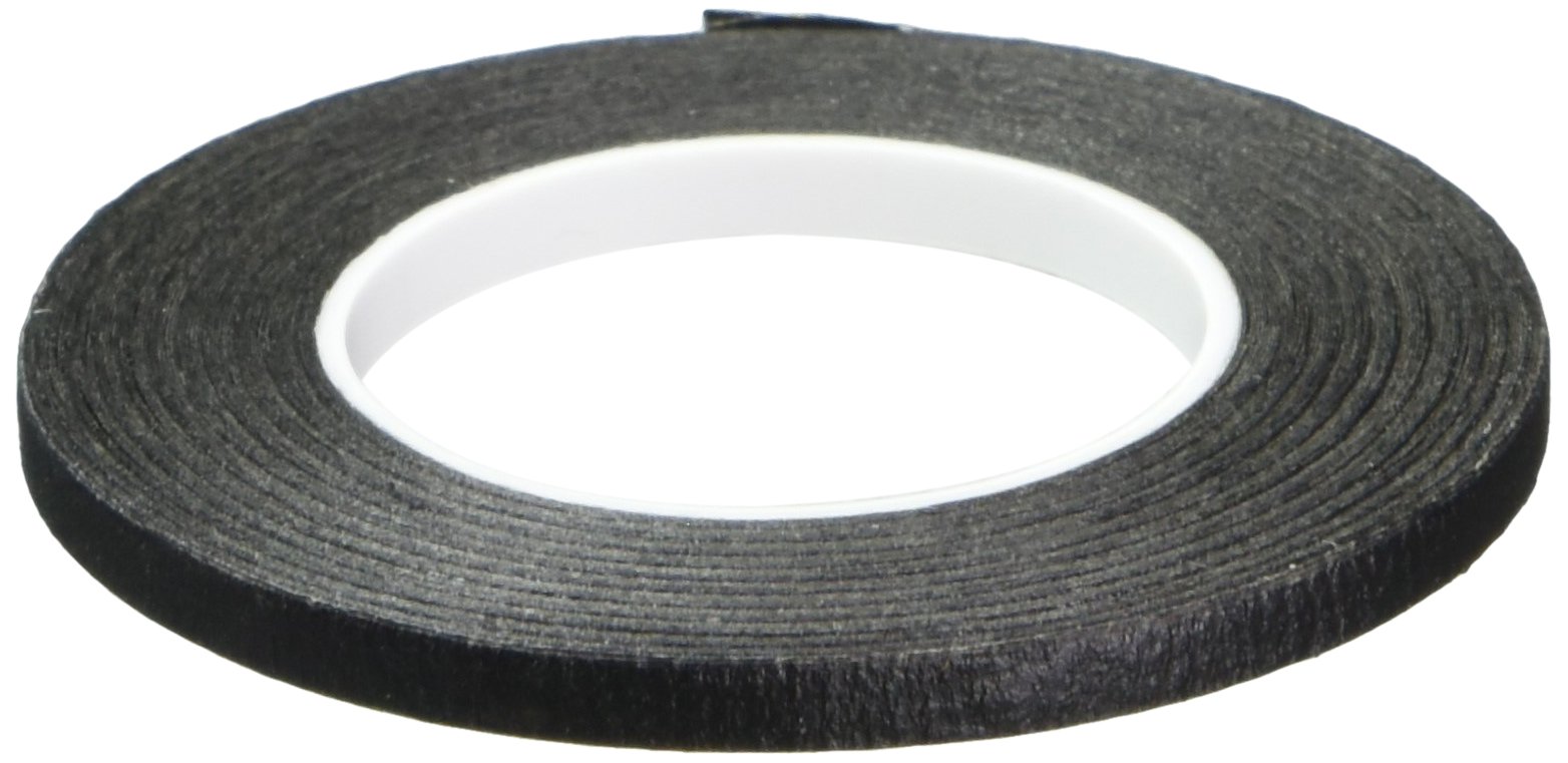 1/8 Inch Black Crepe Tape - 2 Pack for Whiteboard Gridding, Artist Sketching, Model Hobbies & Dry Erase Boards | Perfect for Classroom, Office & Craft Projects