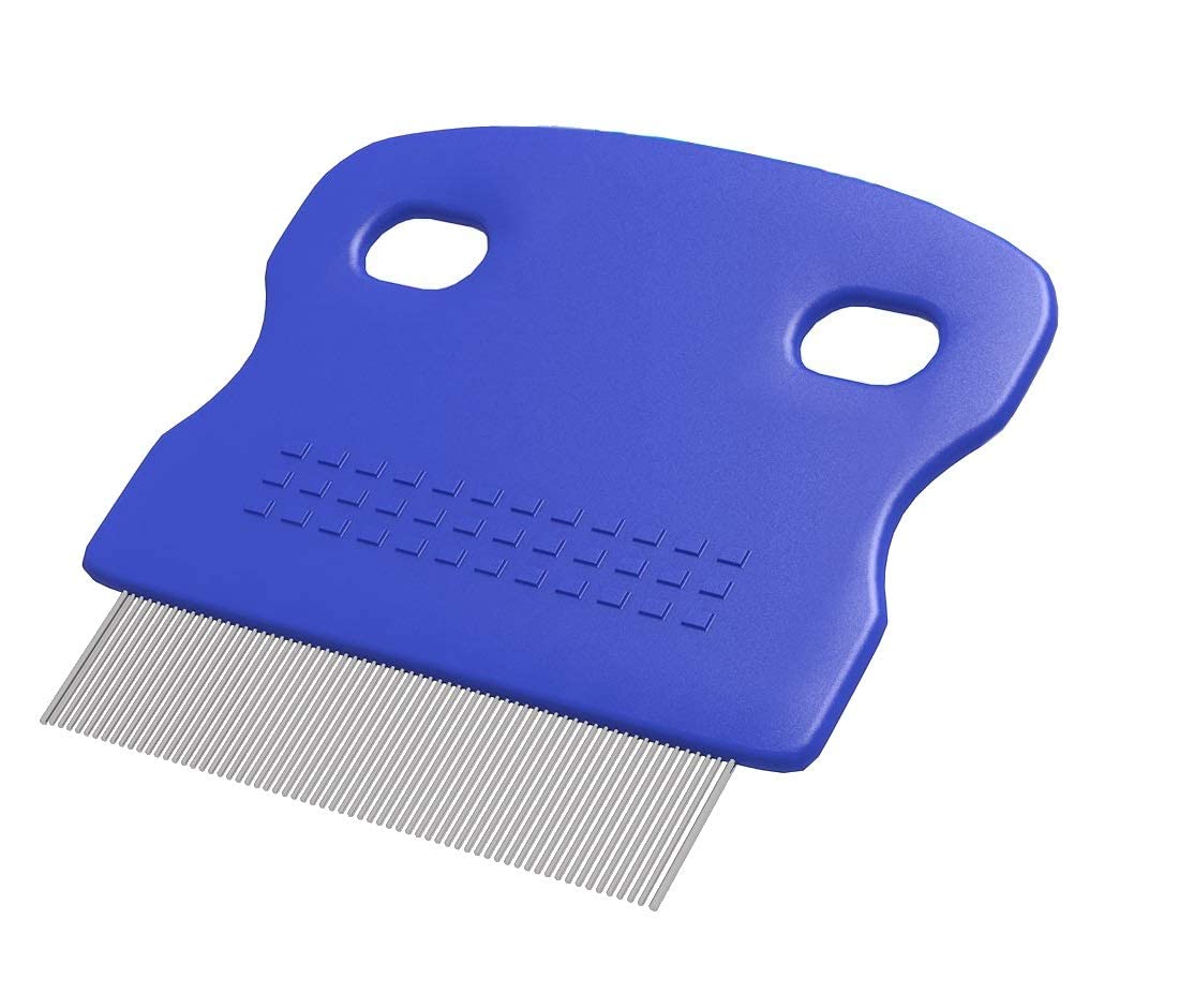 MAPPERZ Stainless Steel Lice Comb with Metal Teeth - Professional Nit & Egg Remover for Head Lice Treatment - Perfect for Home, School & Travel Use
