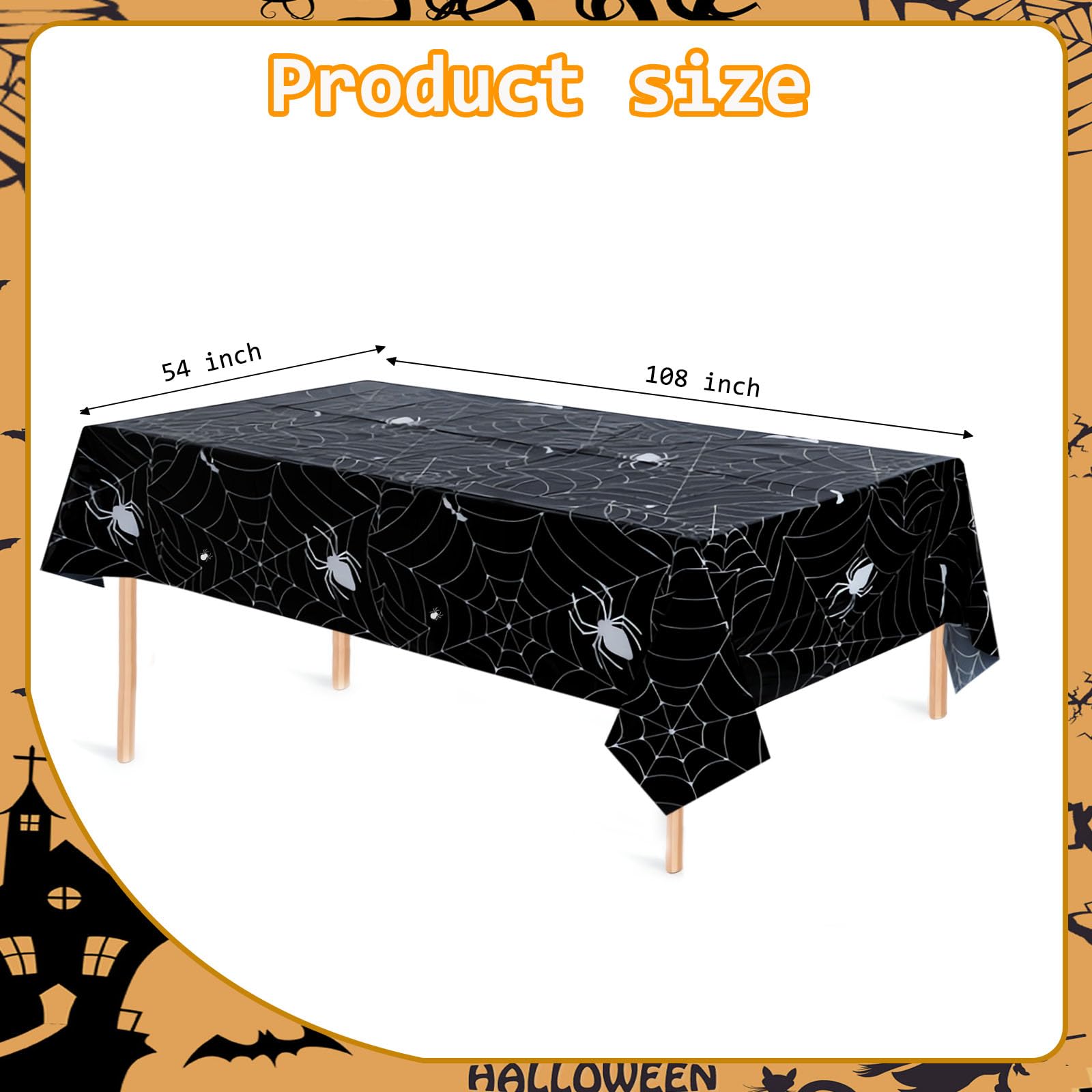 2-Pack Halloween Tablecloth - 110