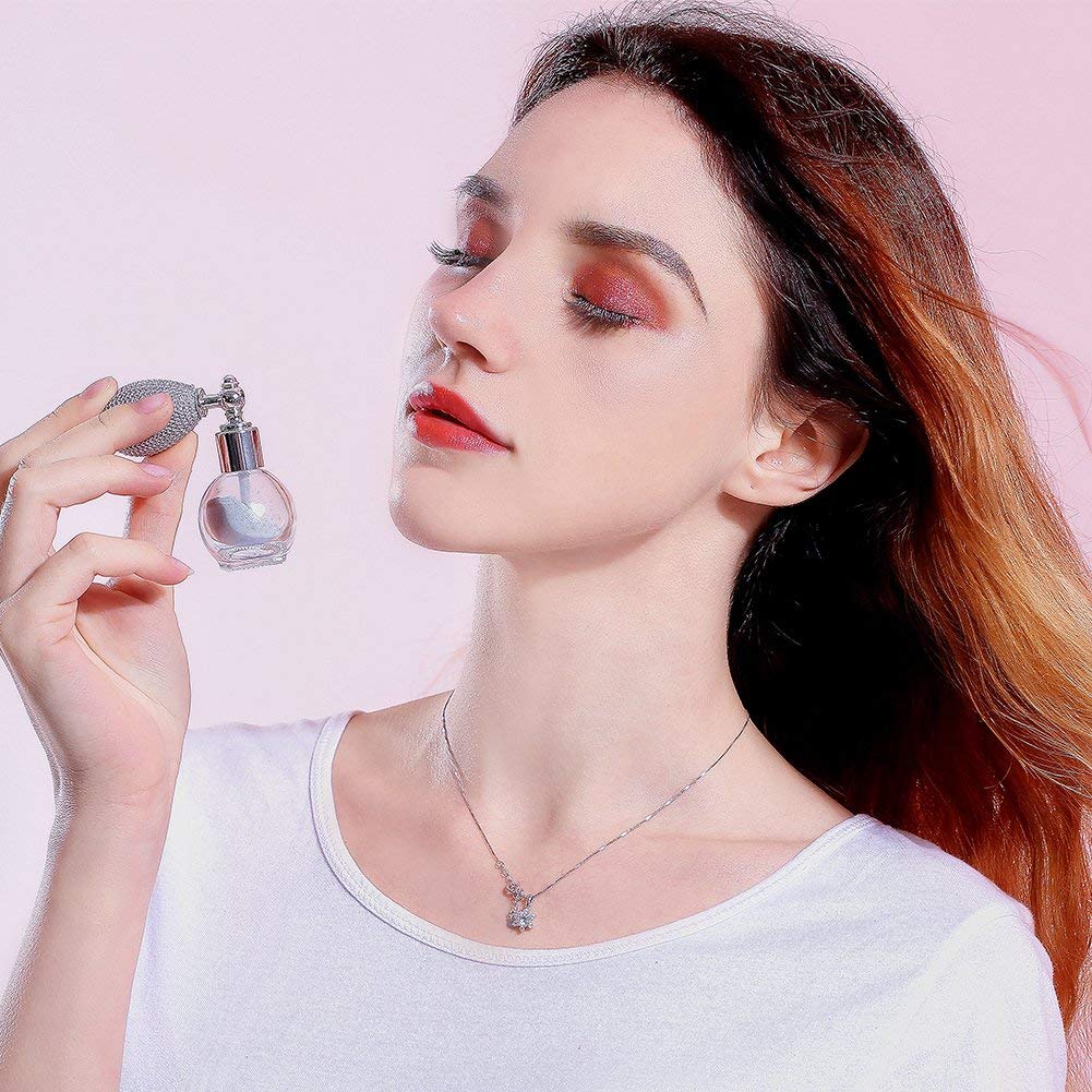GL-Turelifes Highlighter Loose Powder Spray - Shimmer & Sparkle Makeup for Hair, Face & Body | Vegan & Cruelty-Free | #3 Nude Pink | Perfect for Parties, Festivals & Special Occasions