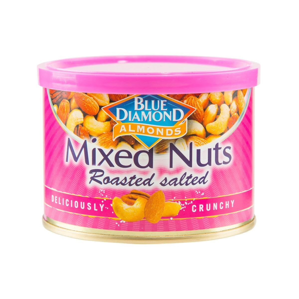 BLUE DIAMOND Roasted & Salted Mixed Nuts (130g) - Premium Snack for Office, Travel & Healthy Lifestyle