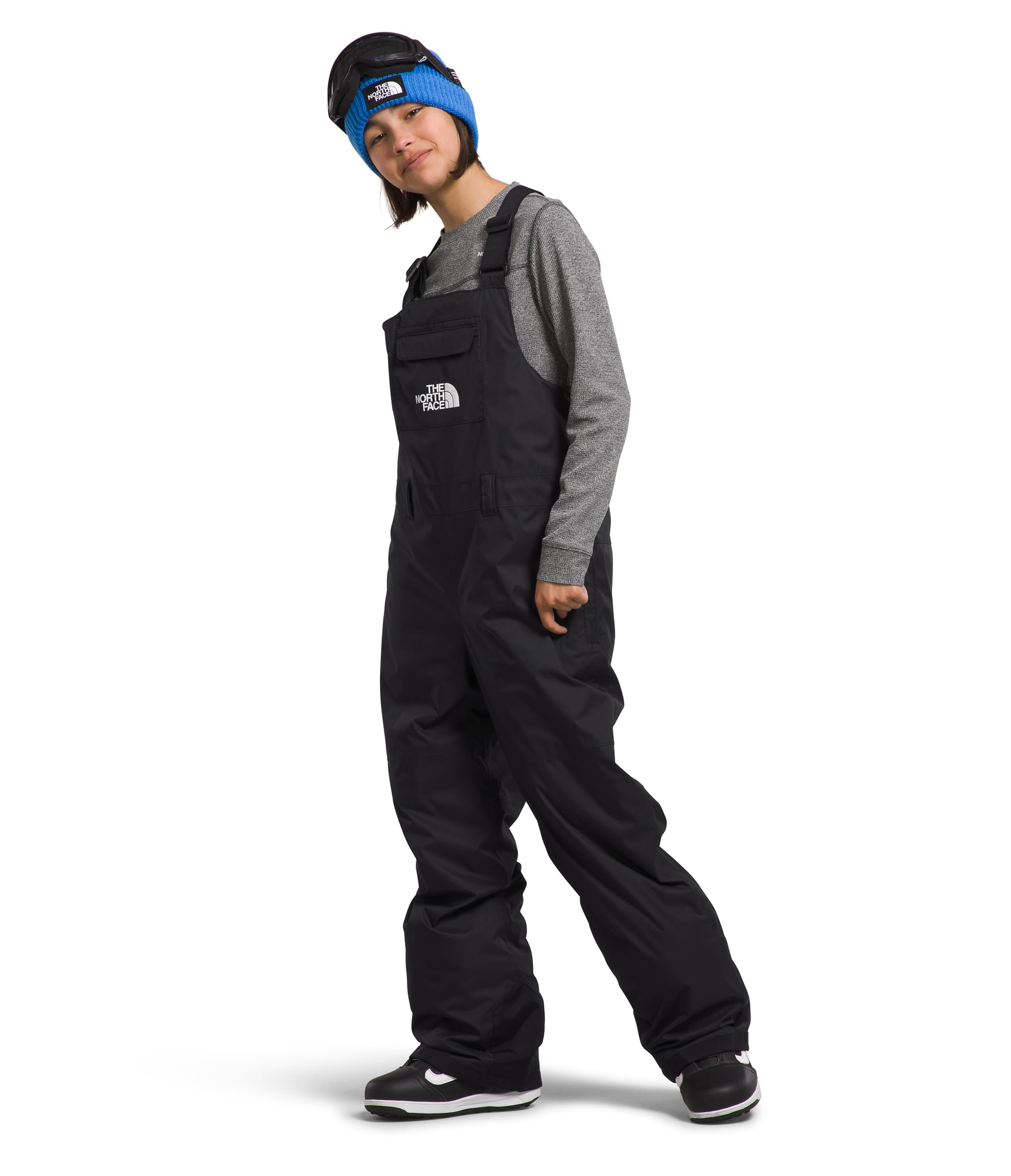 The North Face Freedom Insulated Bib for Kids - Waterproof Snow Bib Pants for Boys & Girls - Winter Skiing, Snowboarding & Outdoor Play