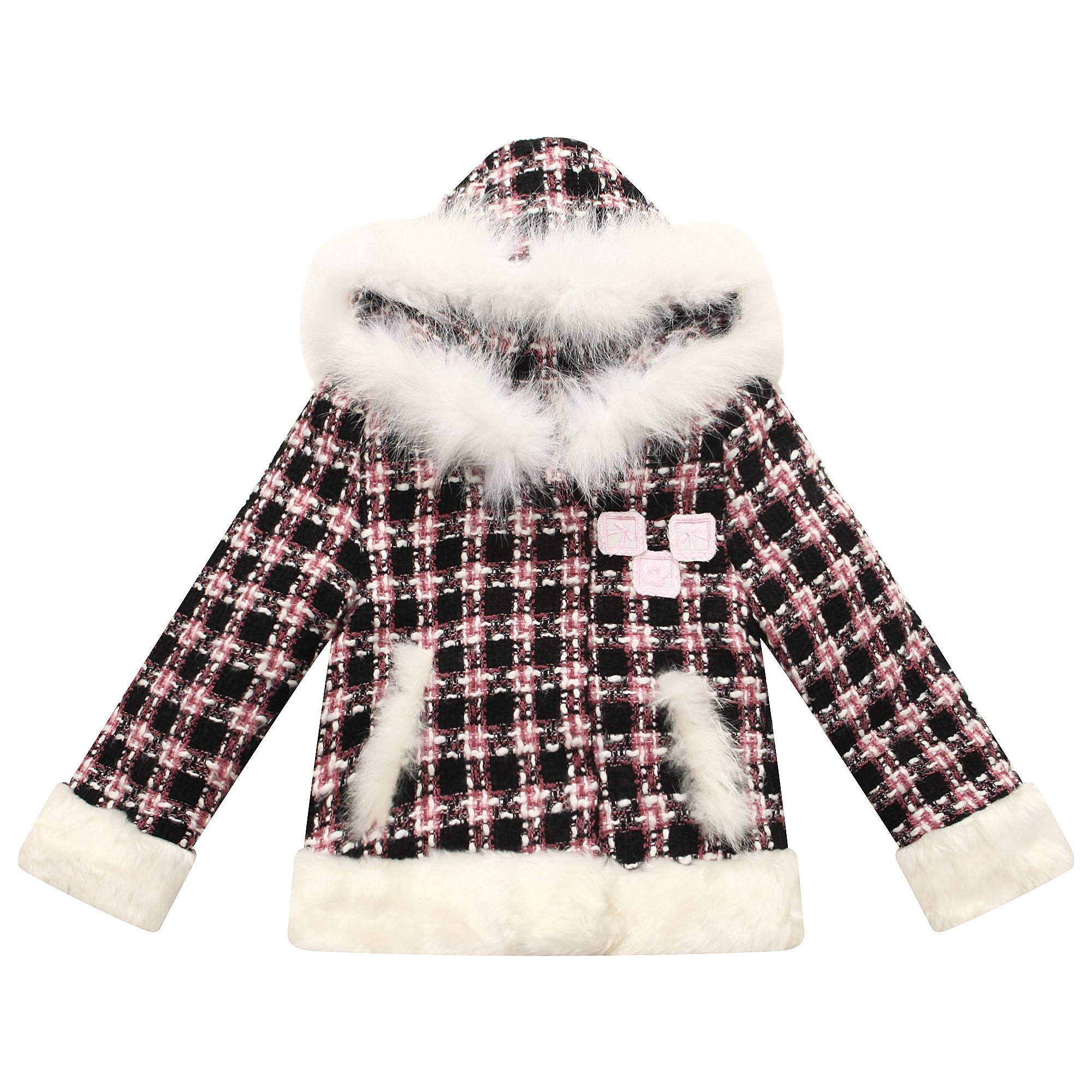 Richie House Girls' Winter Coat Rh1456 - Warm Puffer Jacket for Kids, Waterproof & Windproof Outerwear for Cold Weather - Perfect for School, Snow Play & Outdoor Activities