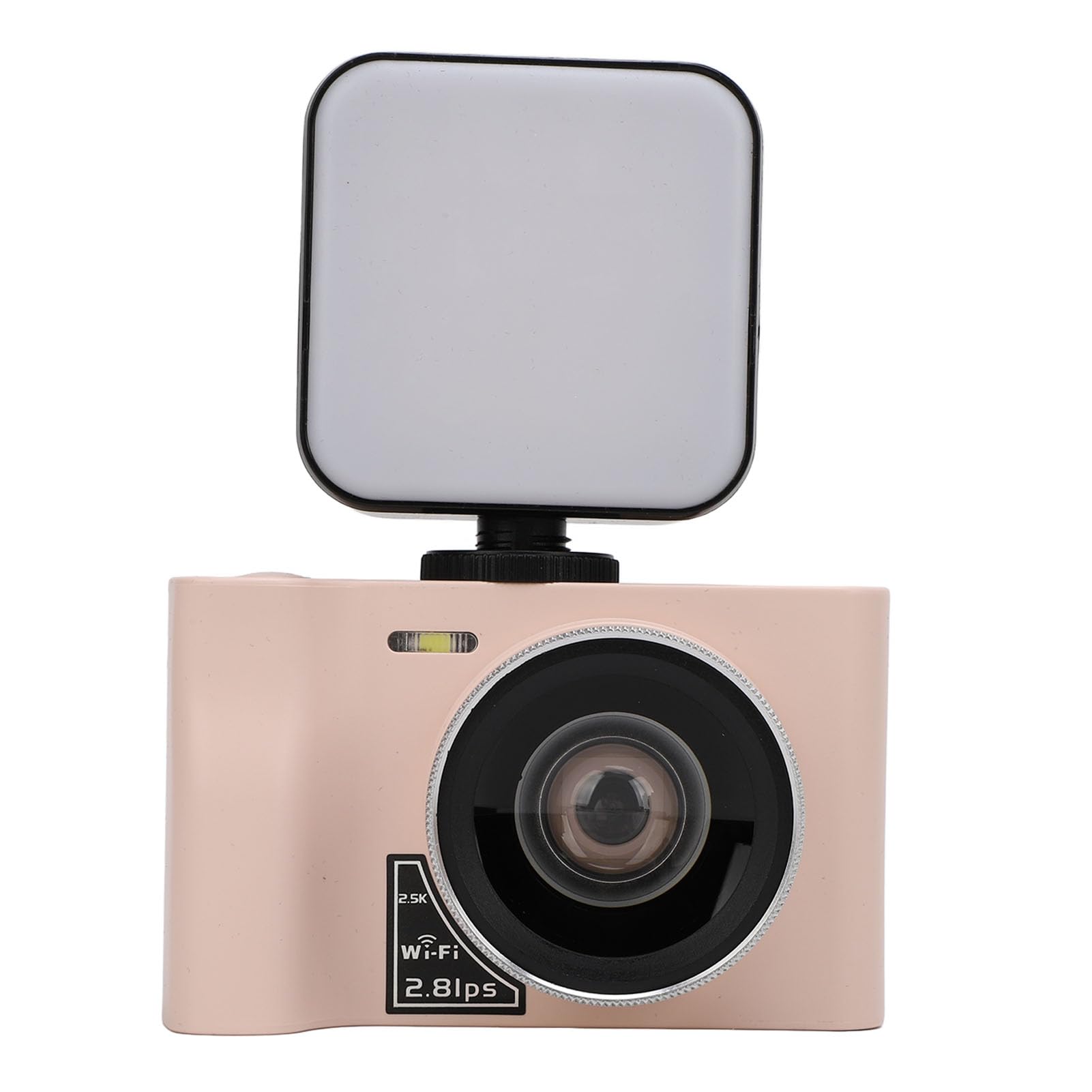 2.5K Vlogging Camera with Fill Light - 24MP 16X Digital Zoom Compact Digital Camera for YouTube, Travel & Selfies | Webcam with Pause Function | Ideal for Teens & Beginners (Roseate) - Perfect for Content Creation, Video Blogging & Live Streaming