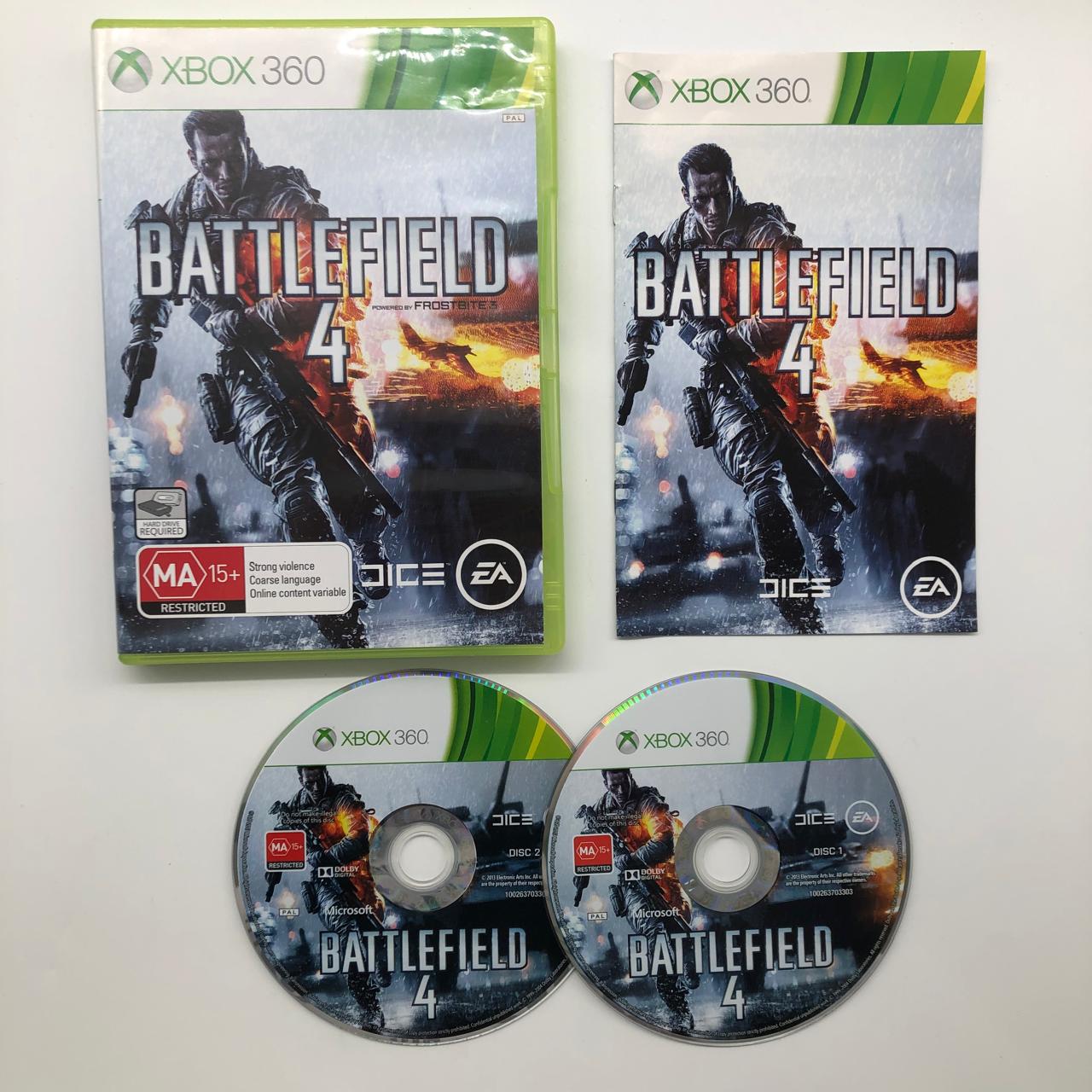 Battlefield 4 - Xbox 360 Video Game with Manual (PAL Version) | First-Person Shooter Action Game for War Simulation & Multiplayer Gaming