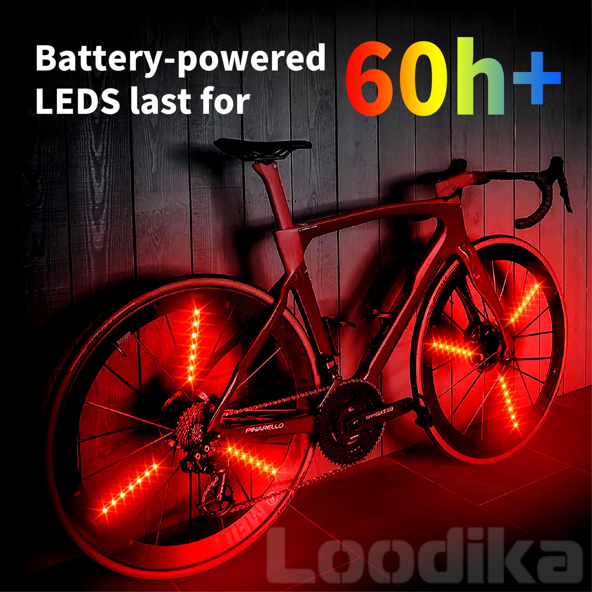 Ultra Bright LED Bike Wheel Lights - Waterproof Bicycle Spoke Lights with Batteries Included (2 Wheel Packs, 6 Color Changing Light Strips) - Perfect Gift for Kids, Teens, Boys & Girls - Ideal for Night Cycling, Safety & Fun Rides