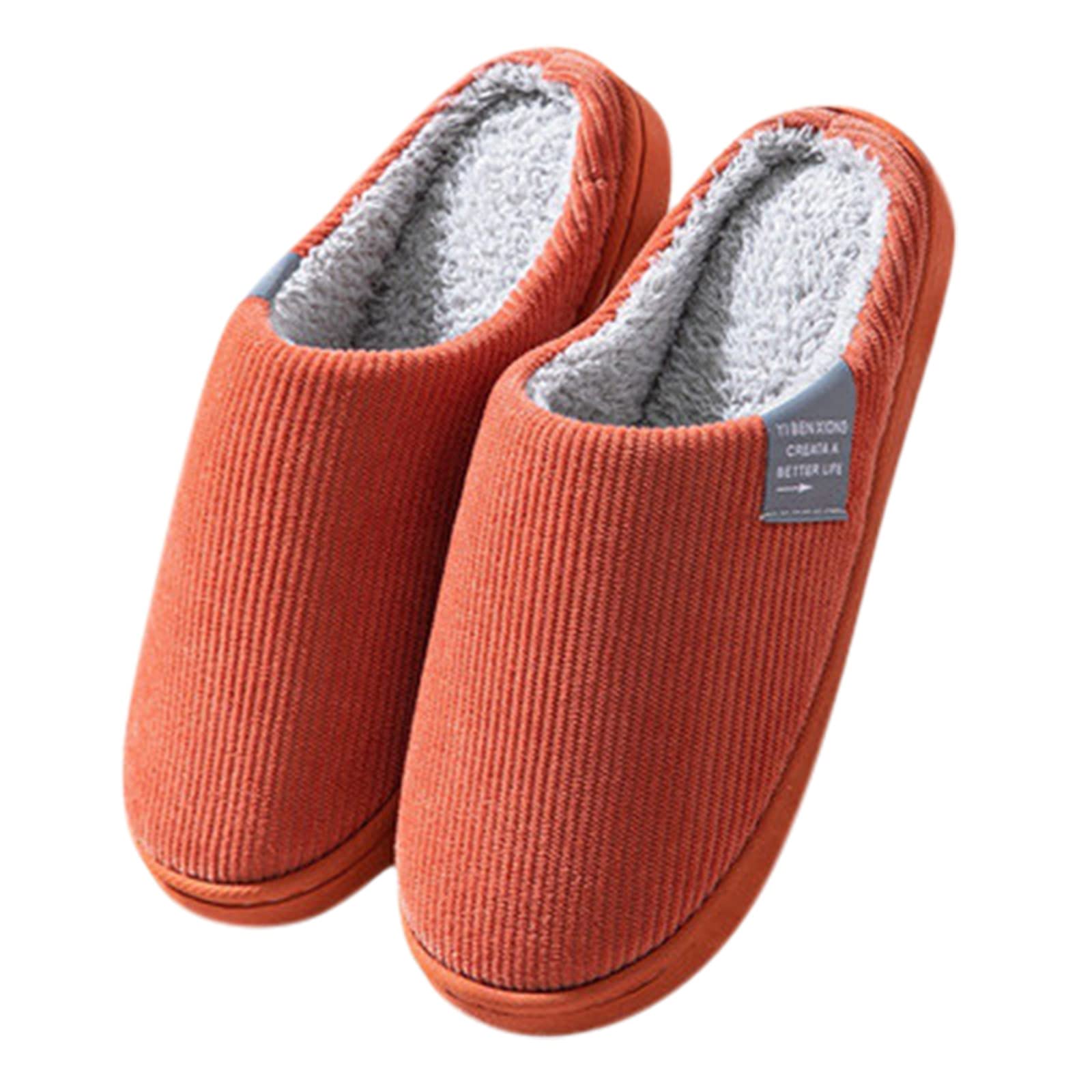 **Men's Plush House Slippers Size 11 - Soft Sole Warm Indoor Slippers for Men - Perfect for Home, Lounge & Winter Comfort**