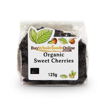 Organic Sweet Cherries Whole Foods - 125g Fresh Premium Dried Cherries for Baking, Snacking & Healthy Recipes