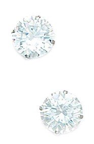 14K White Gold 7mm Ball Stud Earrings for Women - Elegant Minimalist Jewelry Gift for Birthday, Anniversary & Everyday Wear