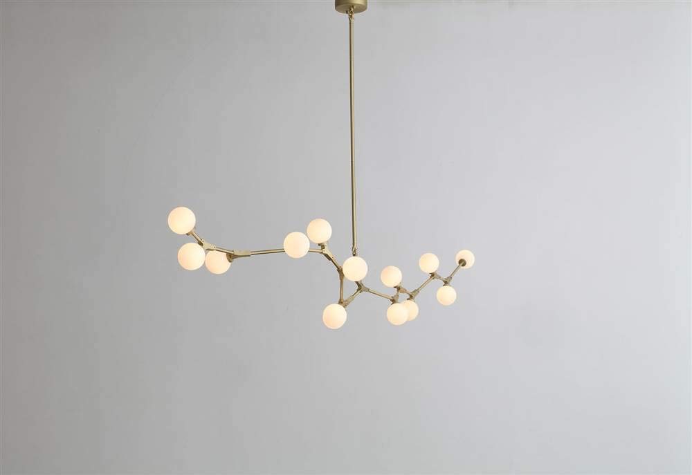 Stylish Gold Iron and White Glass Bulbs Pendant Lamp - Perfect for Dining Room, Kitchen Island, or Bedroom Lighting Decor