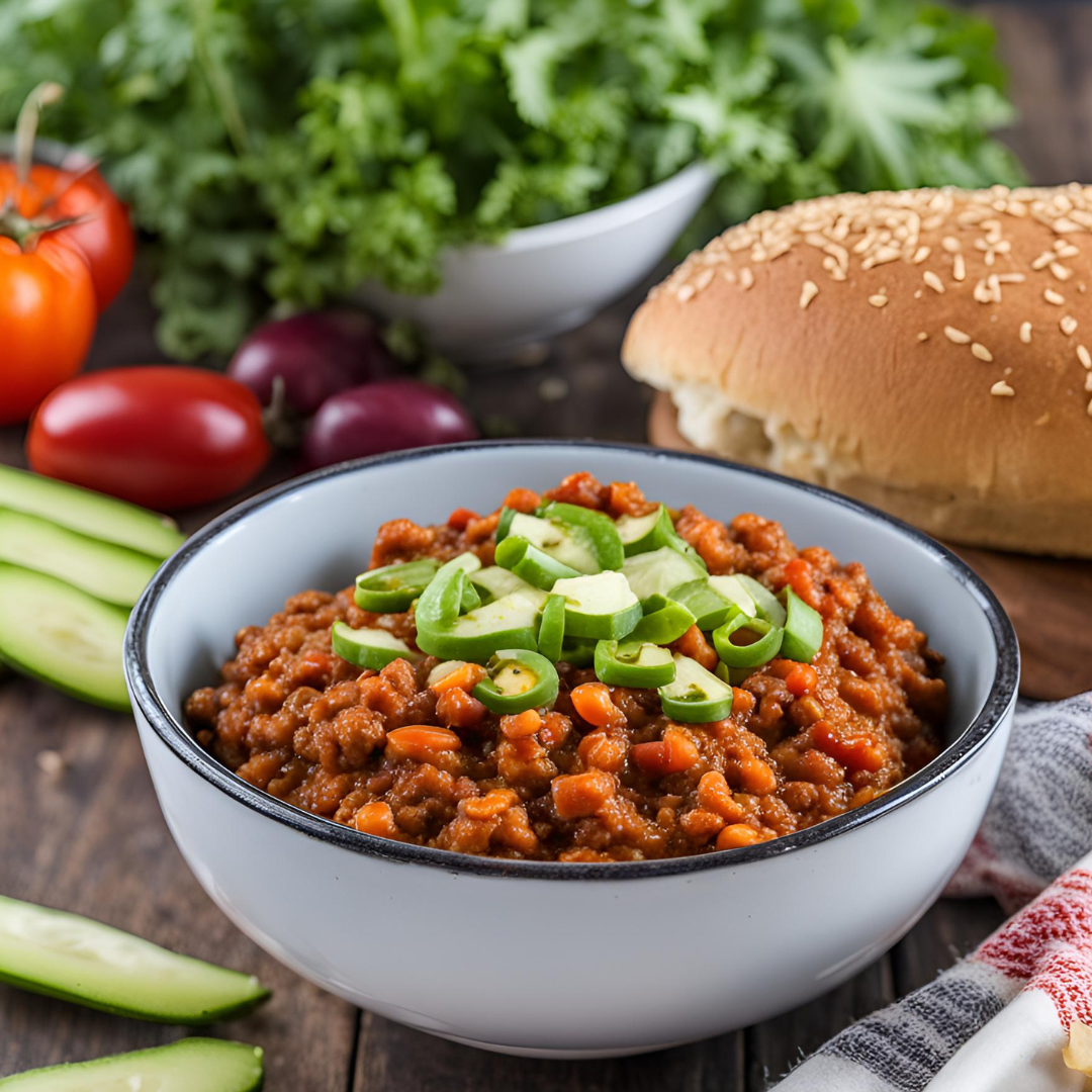 Delicious Vegetarian Sloppy Joe Mix - Plant-Based Meatless Sandwich Filling for Quick Meals & Family Dinners