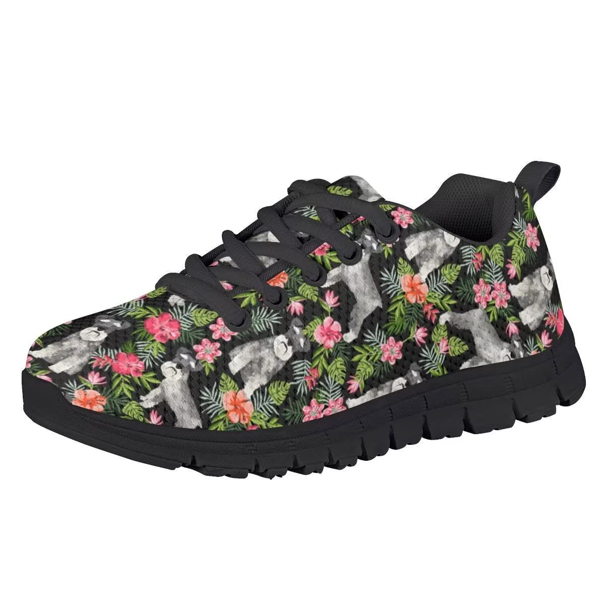 NETILGEN Boys Girls Running Shoes - Breathable Knit Mesh Lace-Up Sneakers for Kids, Lightweight Tennis & Sports Shoes for Little & Big Kids - Perfect for School, Play & Outdoor Activities