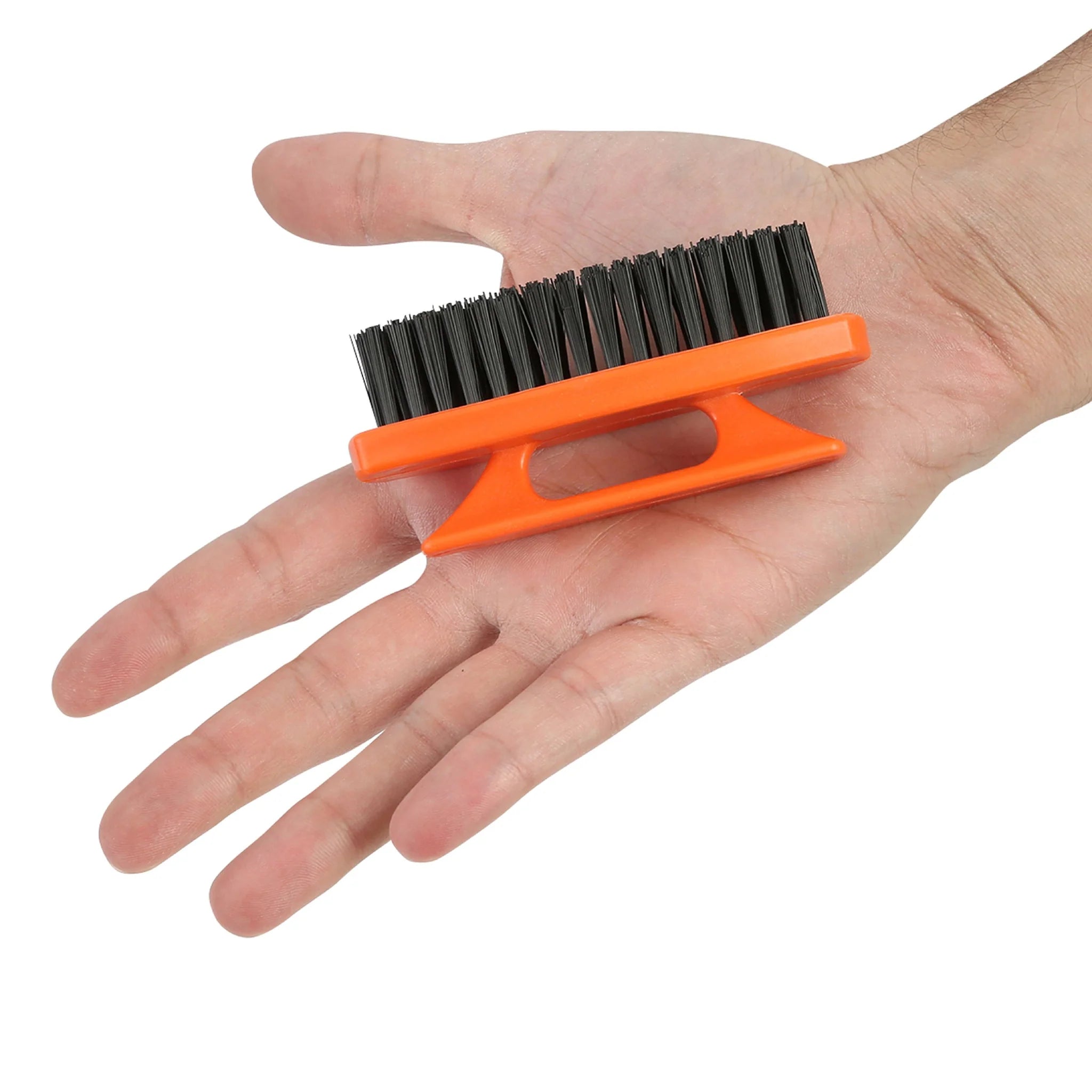 **GreatNeck 6-Pack Orange Hard Bristle Nail Brushes – Professional Quality Nail Cleaner for Mechanics, Gardeners, Men & Women – Ergonomic Handle for Deep Cleaning – Perfect for Workshop, Garage, and Outdoor Use (19025)**
