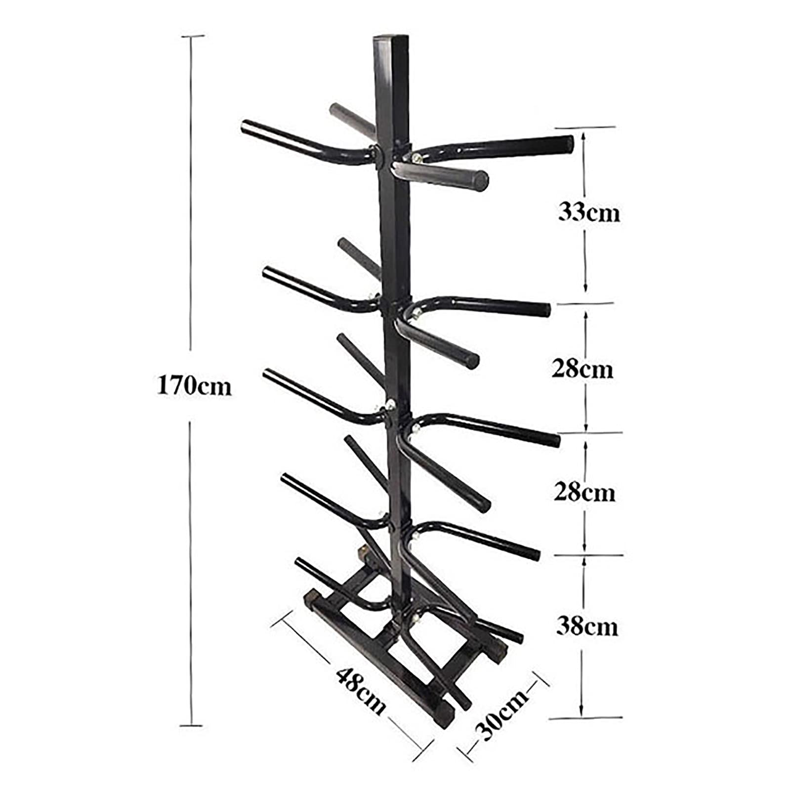 Heavy-Duty Multi-Layer Sports Equipment Storage Rack - Large Capacity Wall Mounted Organizer for Basketball, Football & Accessories | Sturdy Base Design | Perfect for Garage, Playroom & Sports Club Organization (Size A)