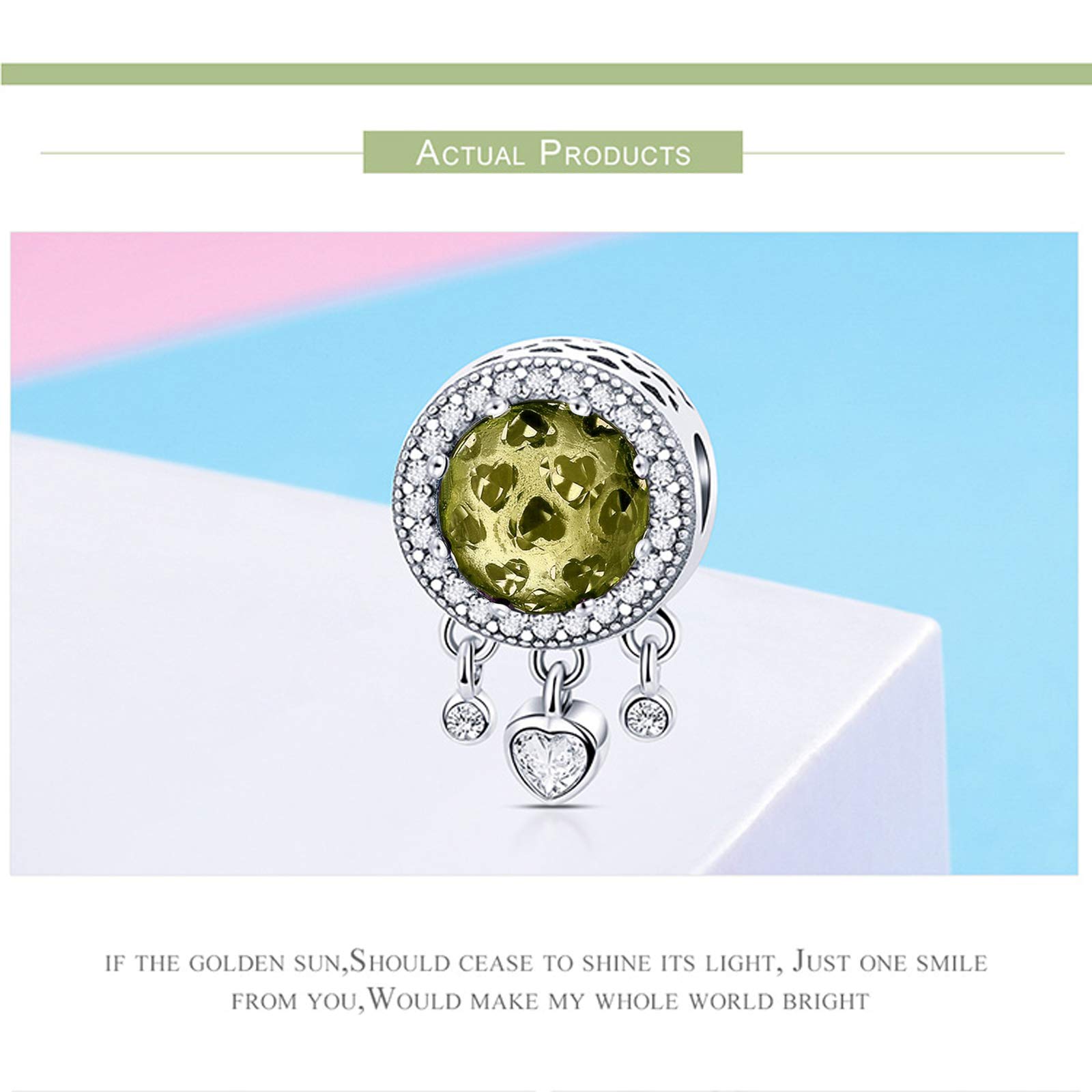 Birthstone Charm for Bracelets & Necklaces - Sparkling Zircon Birthstone Jewelry Gift for Women | Perfect for Birthdays, Anniversaries & Special Occasions