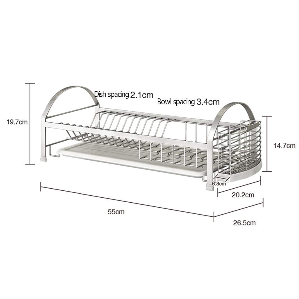 Kitchen Shelf Organizer - Standing Sink Holder Tray for Plates, Bowls & Cups - Tableware Storage Basket for Countertop, Kitchen Cabinet & Pantry Organization (Perfect for Small Spaces & Dish Drying)